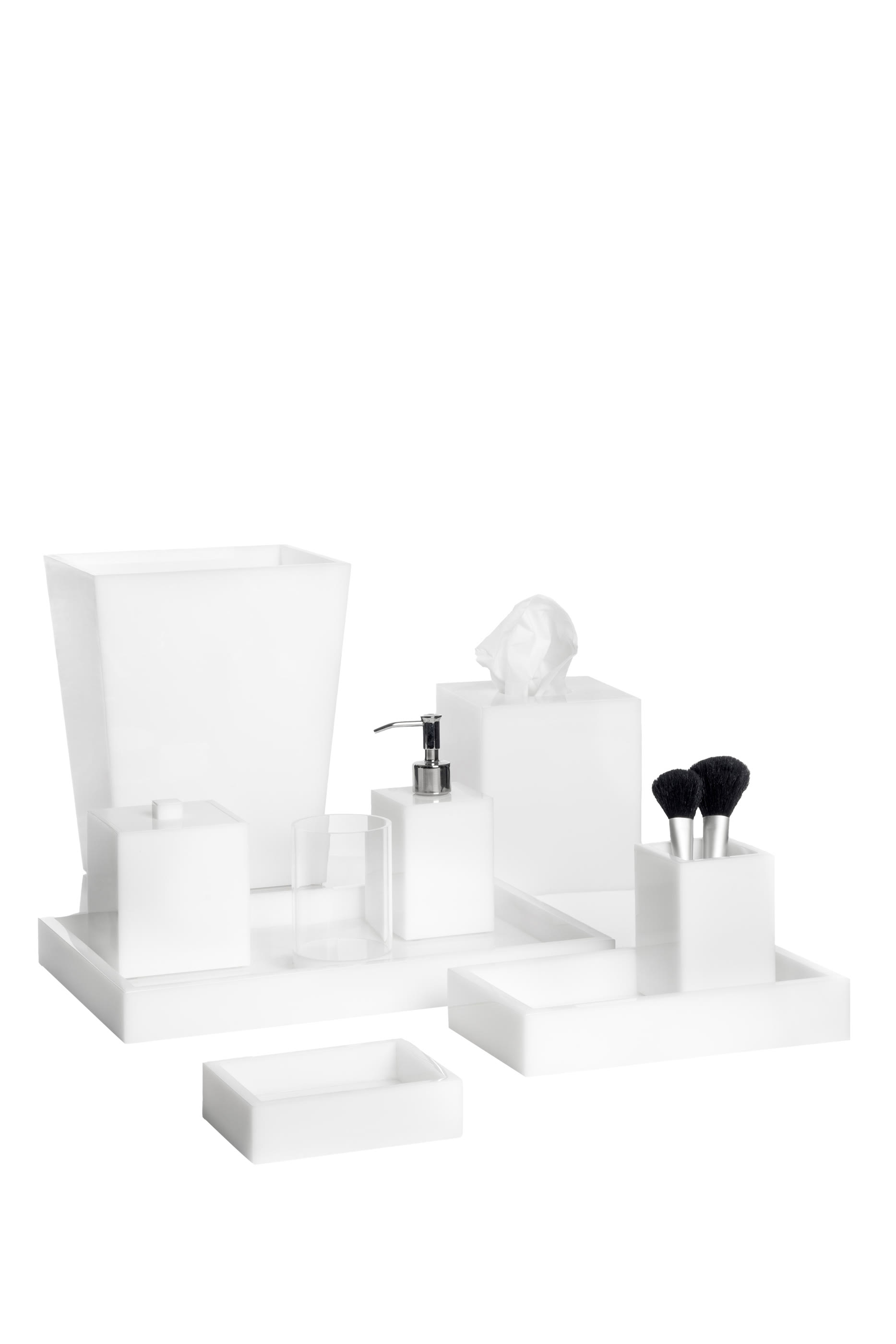 White Ice Tissue Holder