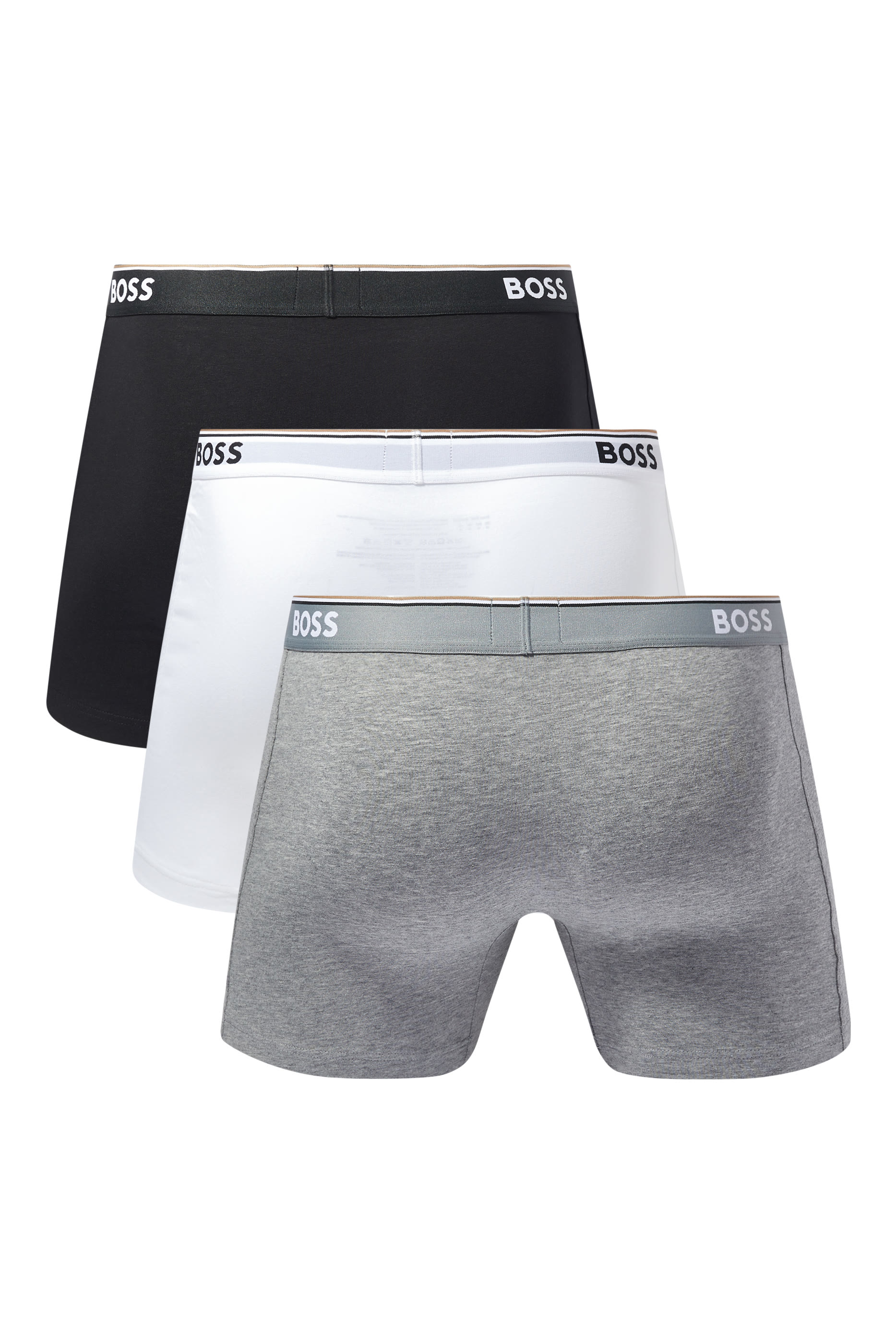 Logo Cotton Boxer Briefs, Set of 3