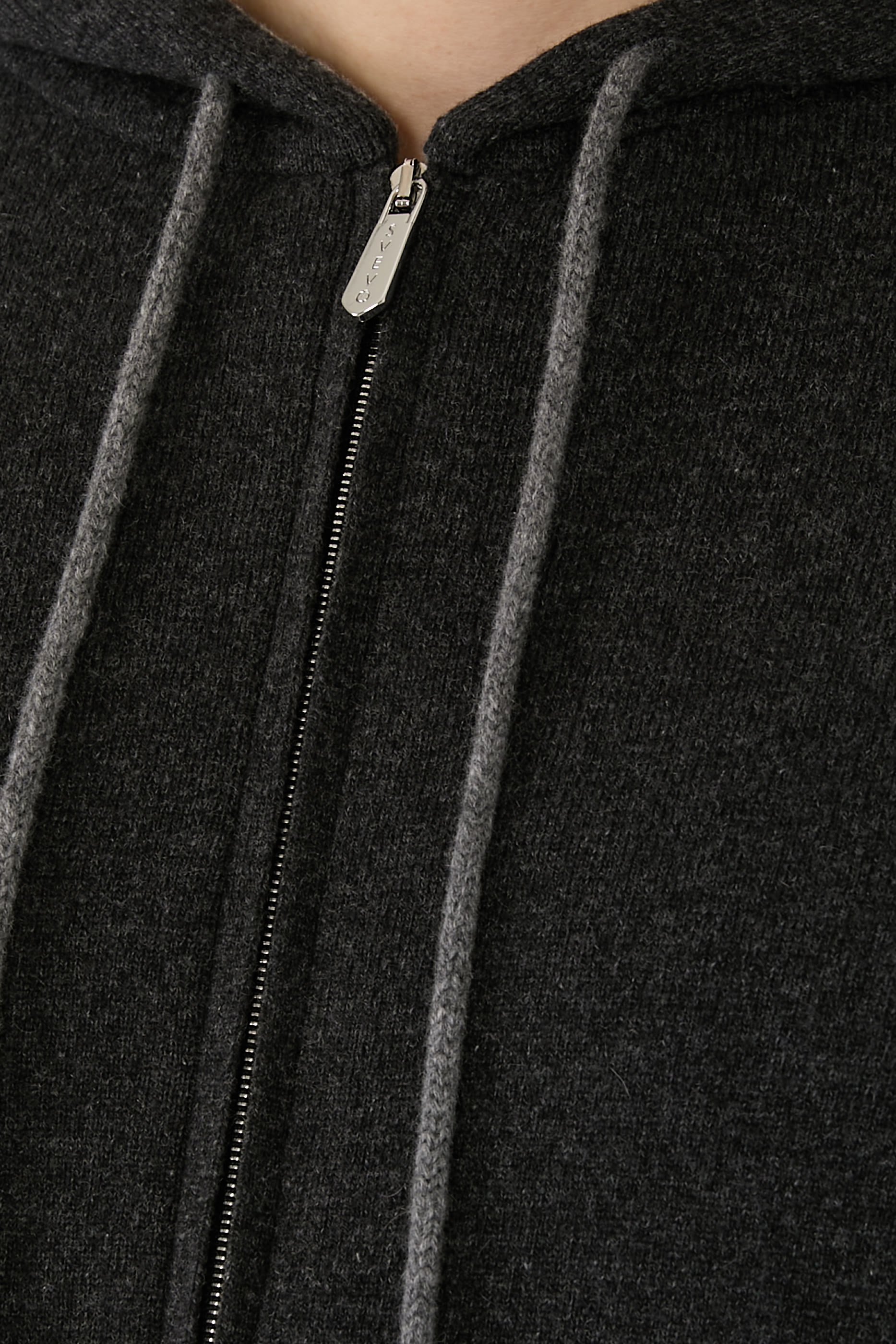 Full-Zip Cashmere Hoodie