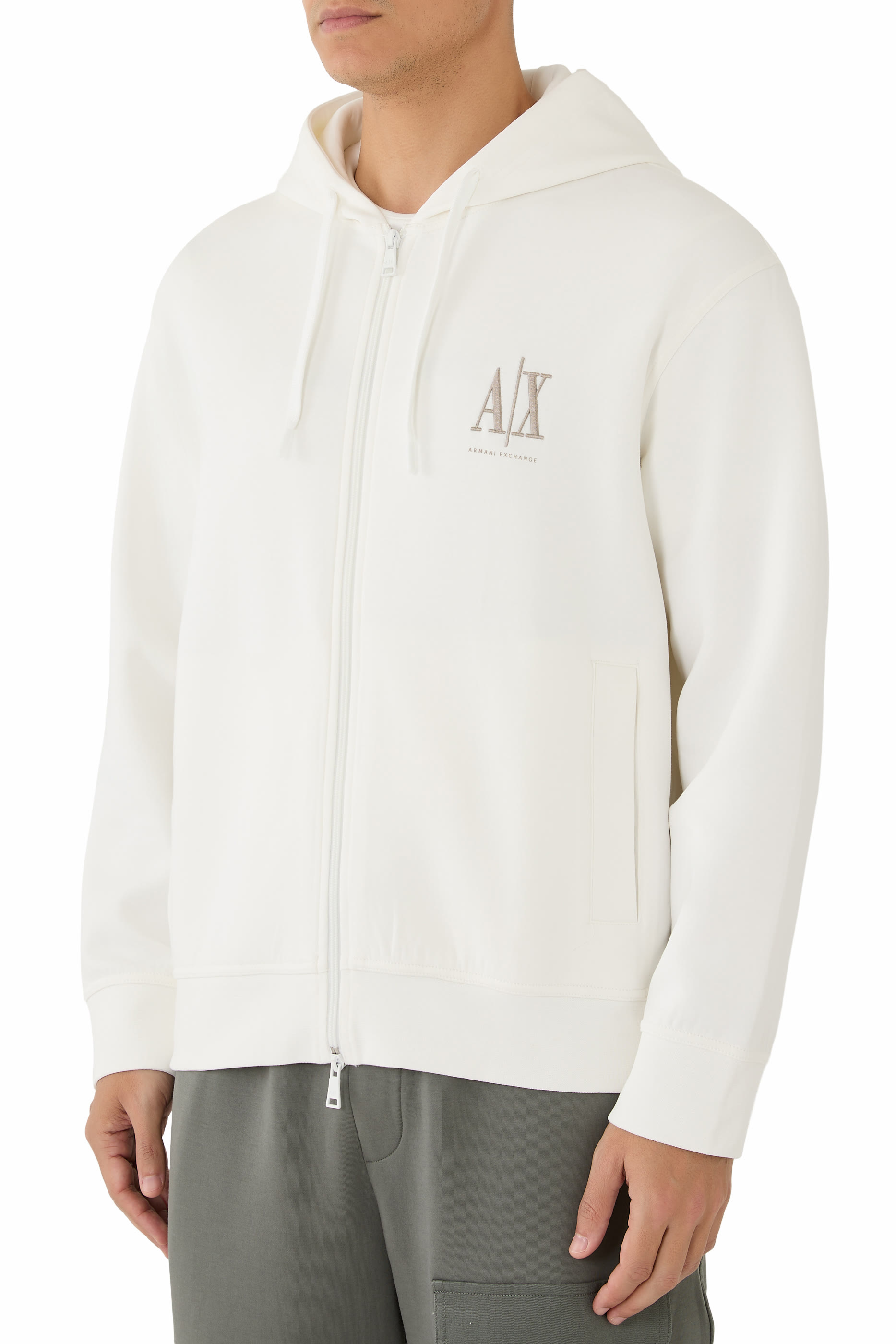 AX Logo Zip-Up Sweatshirt
