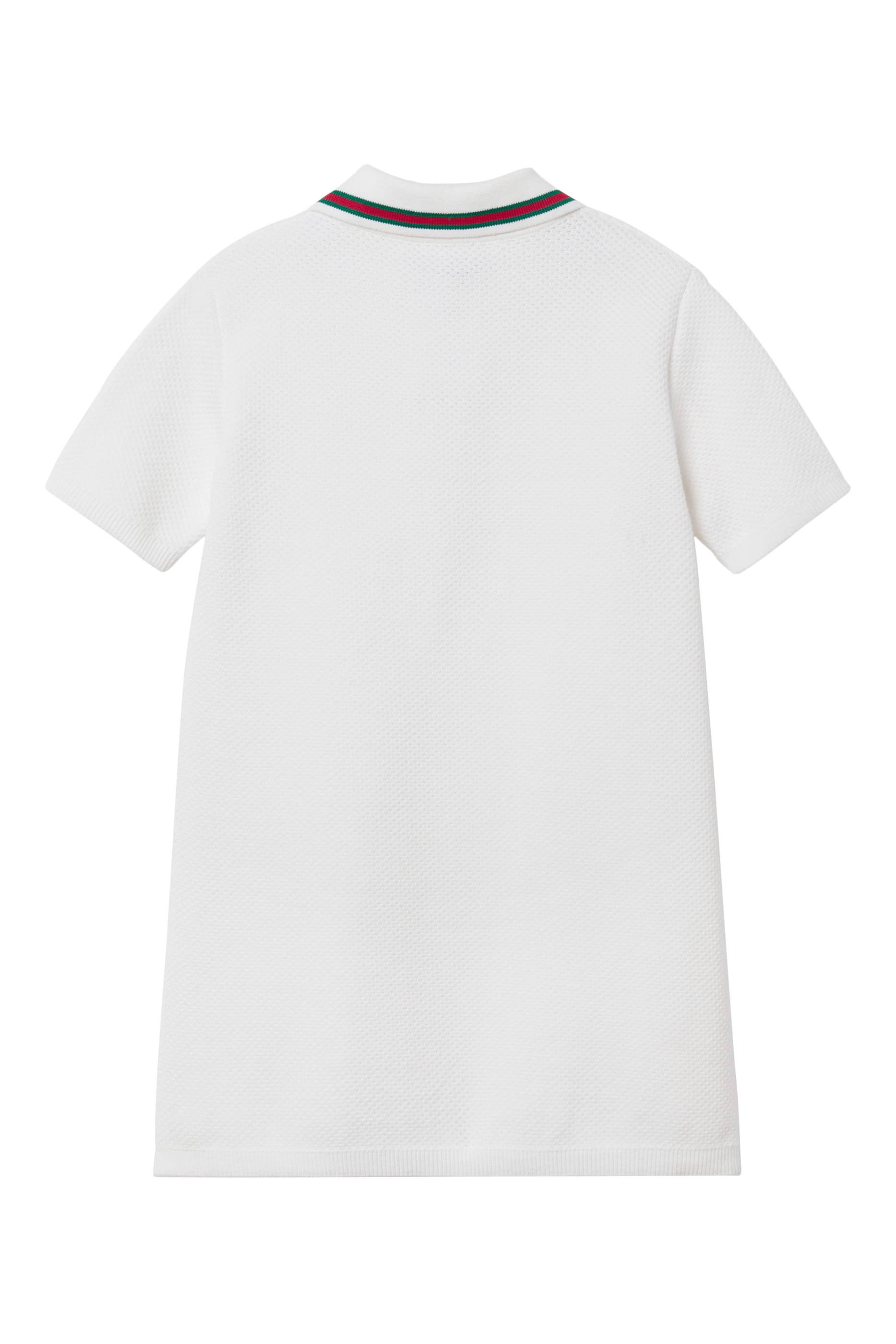 Kids Embroidered Cotton Polo Dress