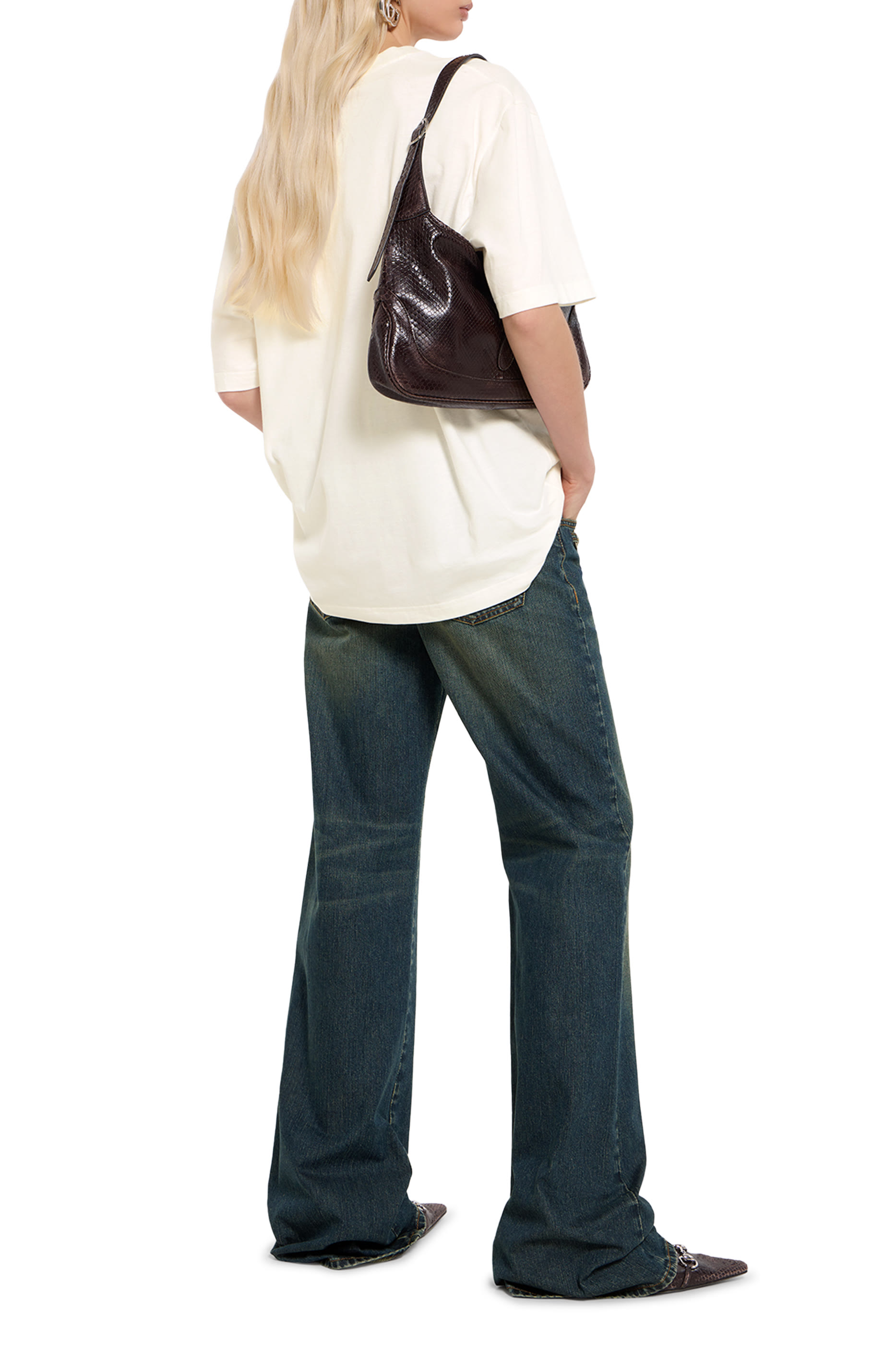  Logo Cotton Jersey and Silk T-Shirt 