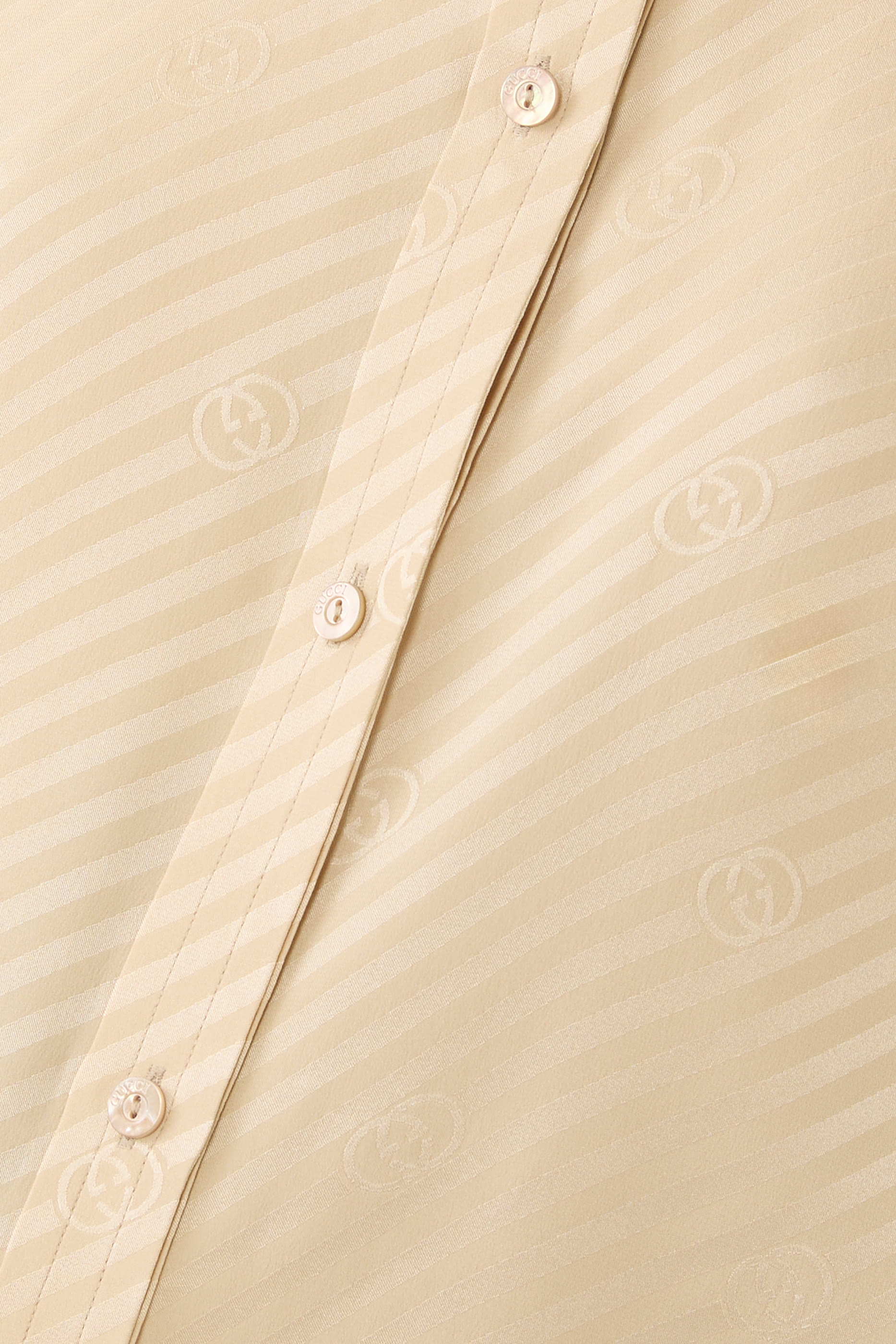 Diagonal GG Silk Jacquard Shirt 