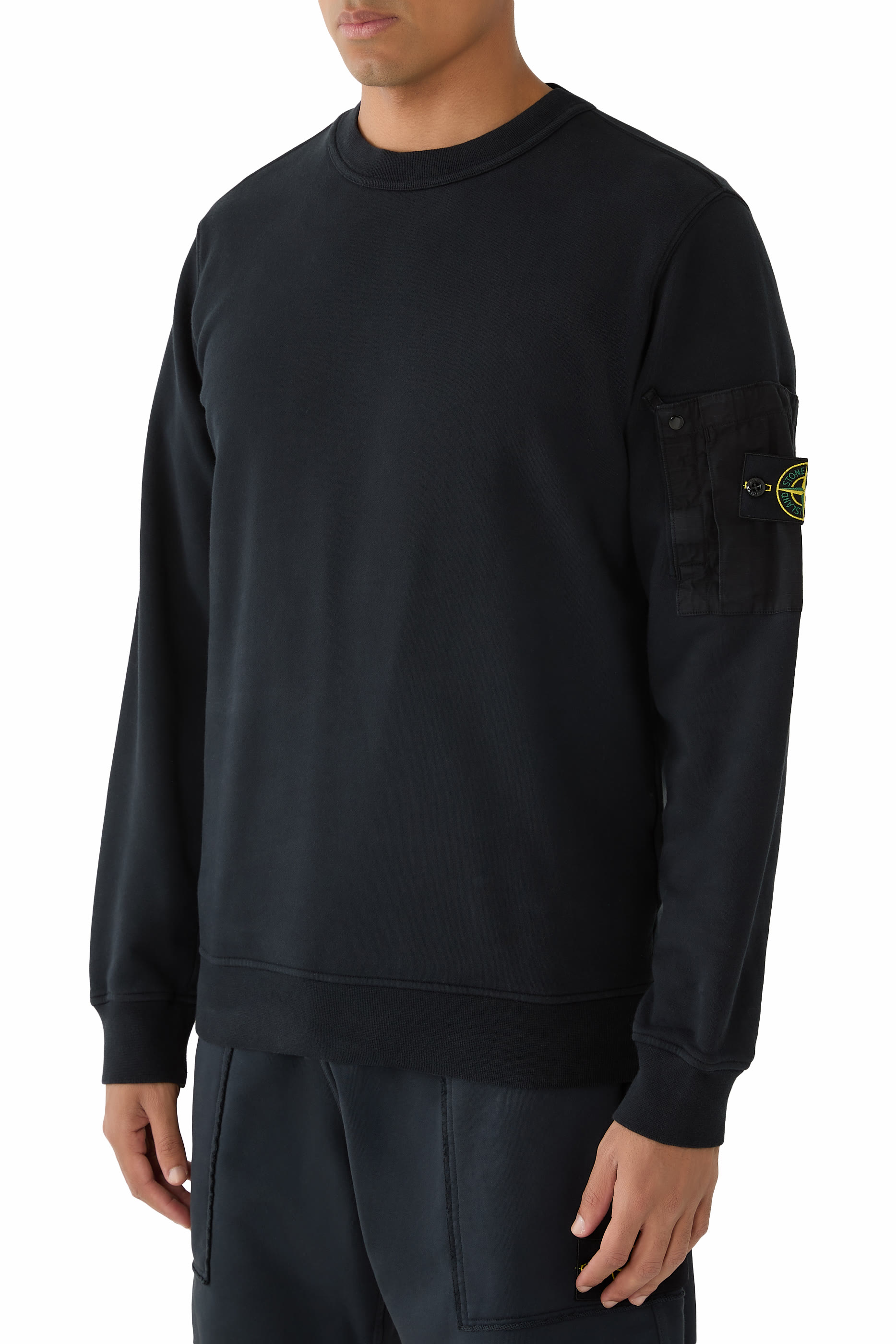 Logo Patch Crewneck Sweatshirt