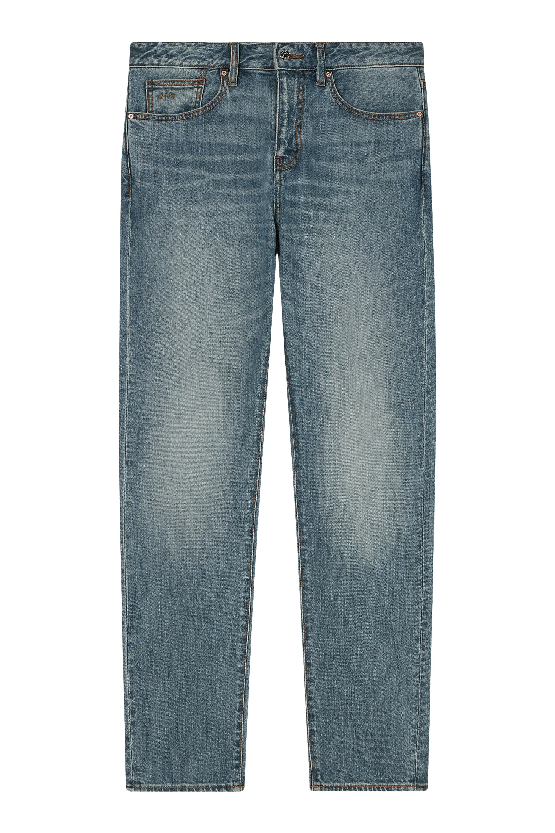 Straight-Leg Denim Jeans
