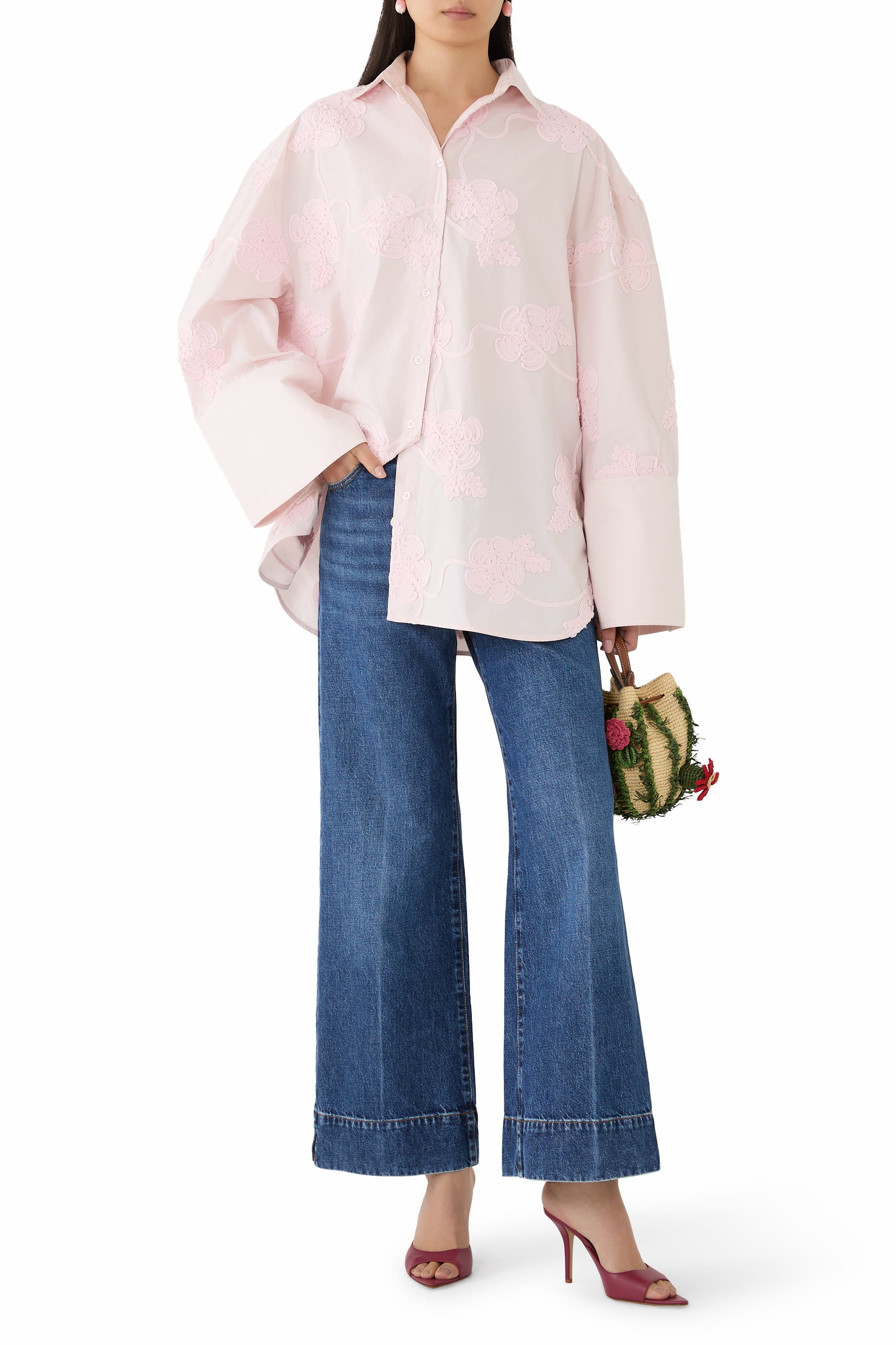 The Pixie Slice Flare Denim Jeans