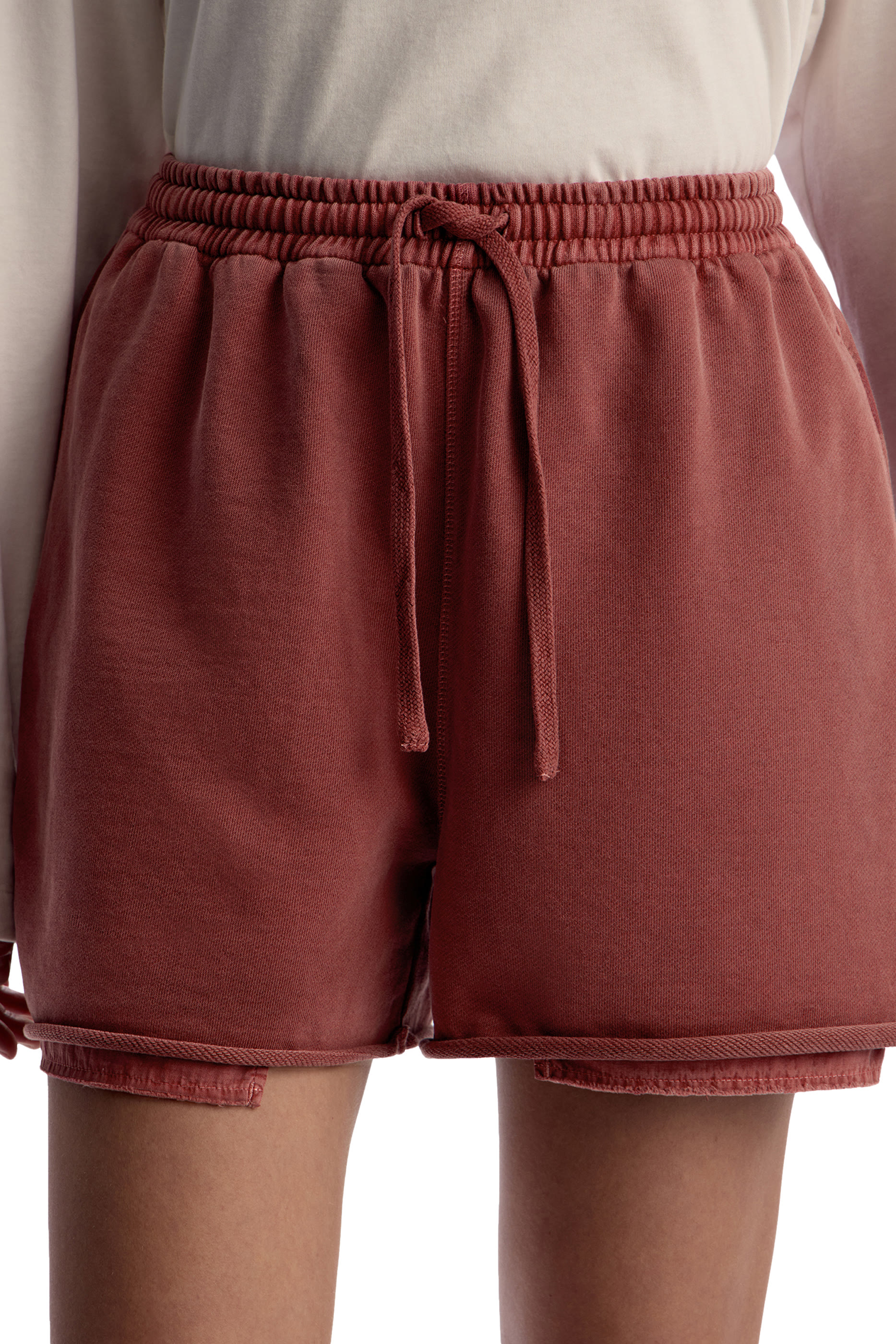 Garment-Dyed Terry Shorts 