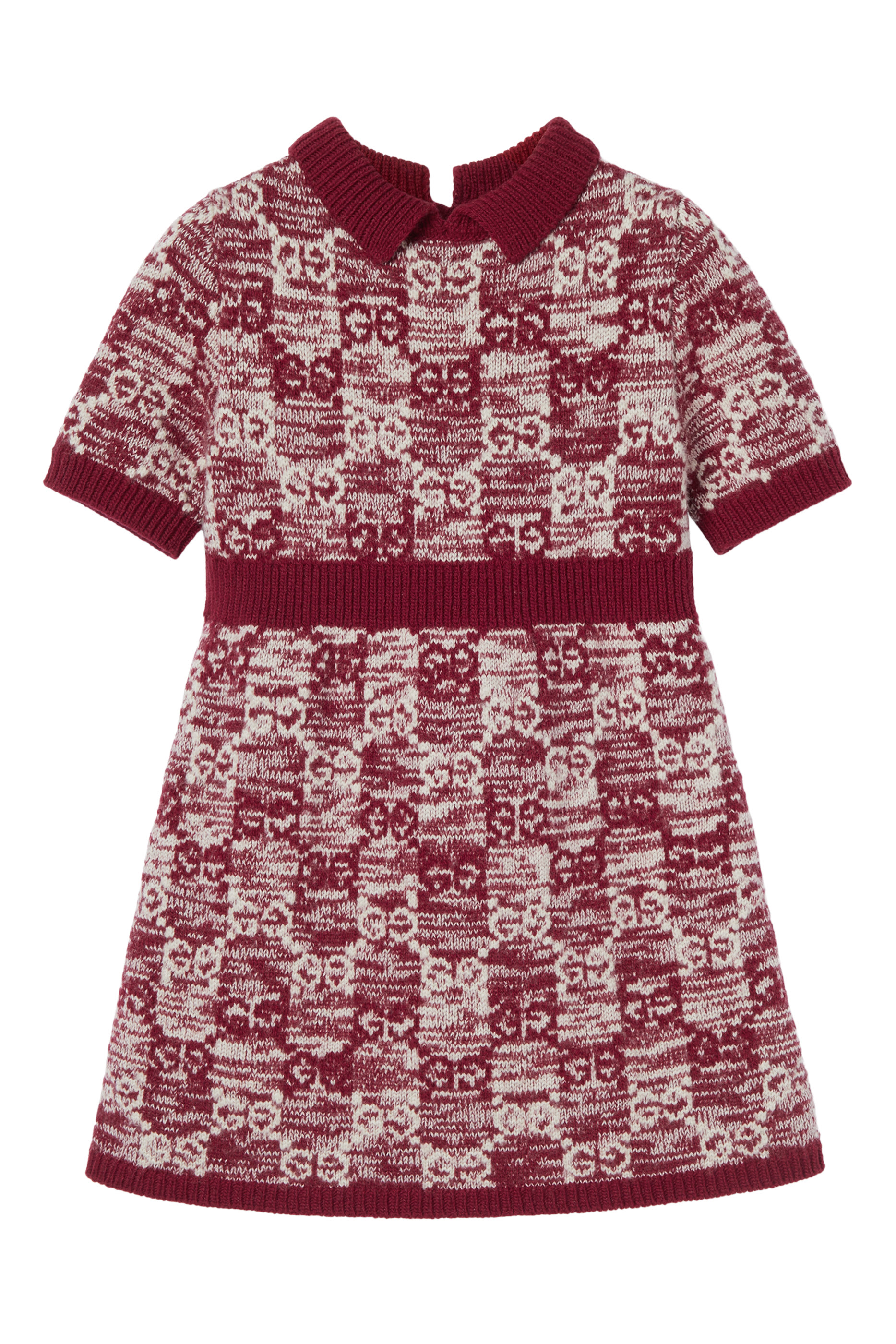 Kids GG Wool Jacquard Dress