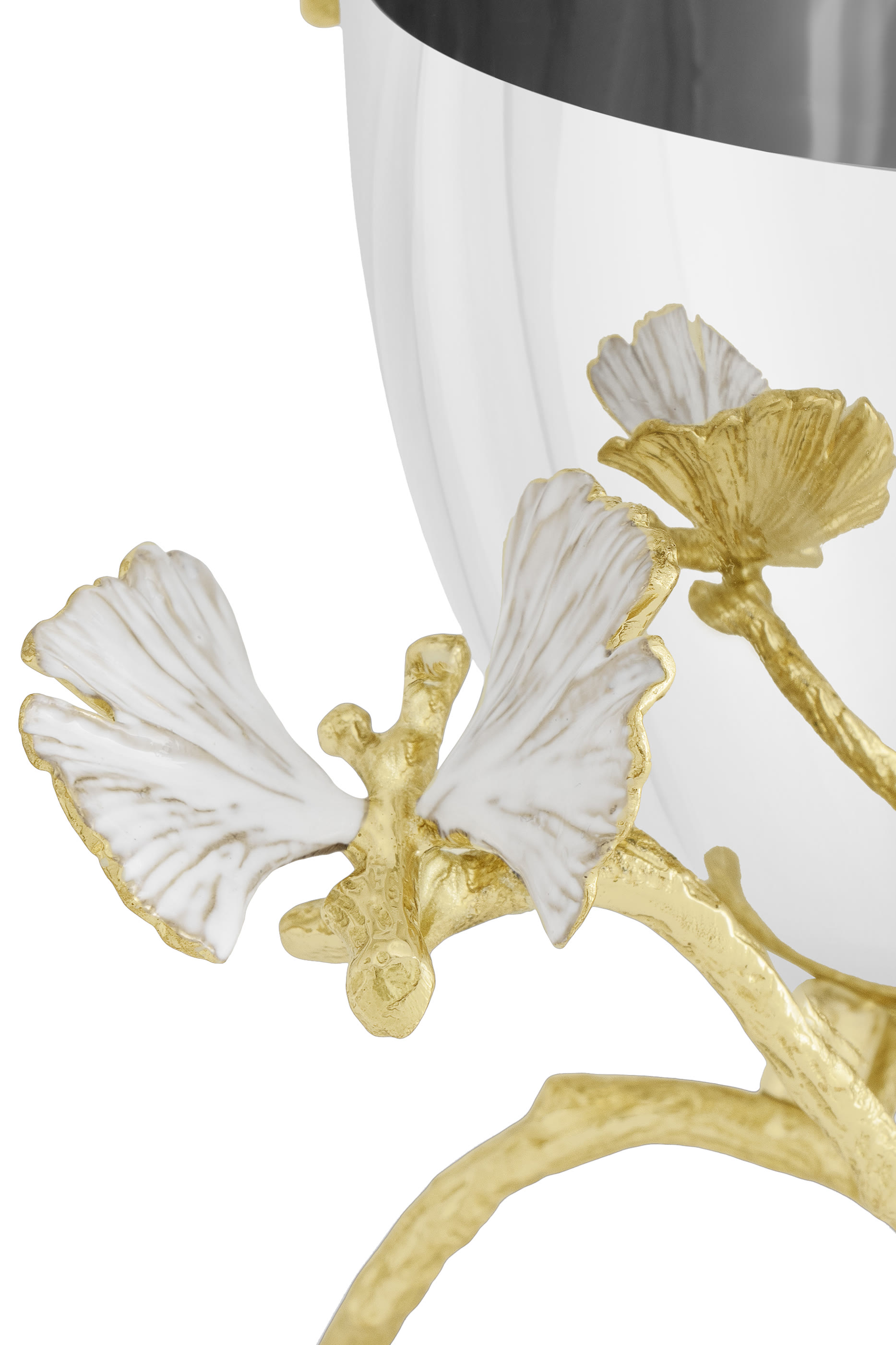 Butterfly Ginkgo Gold Nut Bowl