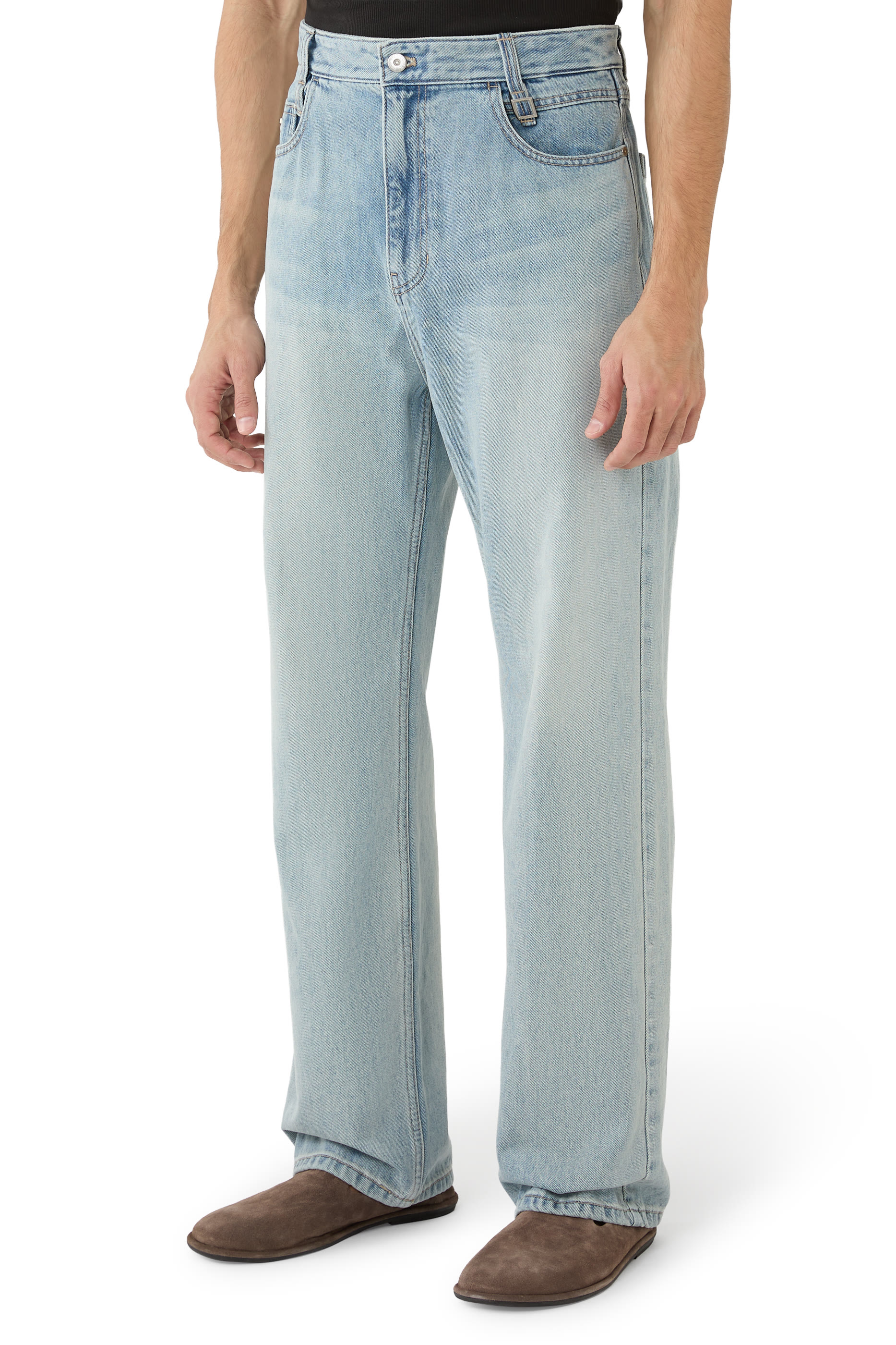 Straight Denim Pants