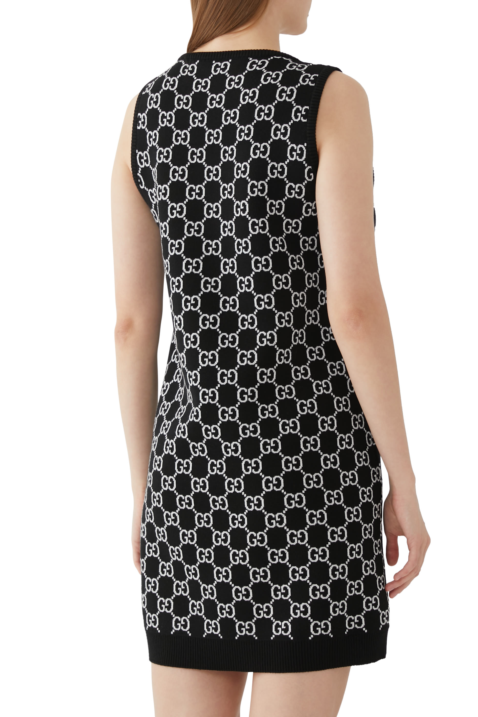  GG Wool Jacquard Mini Dress