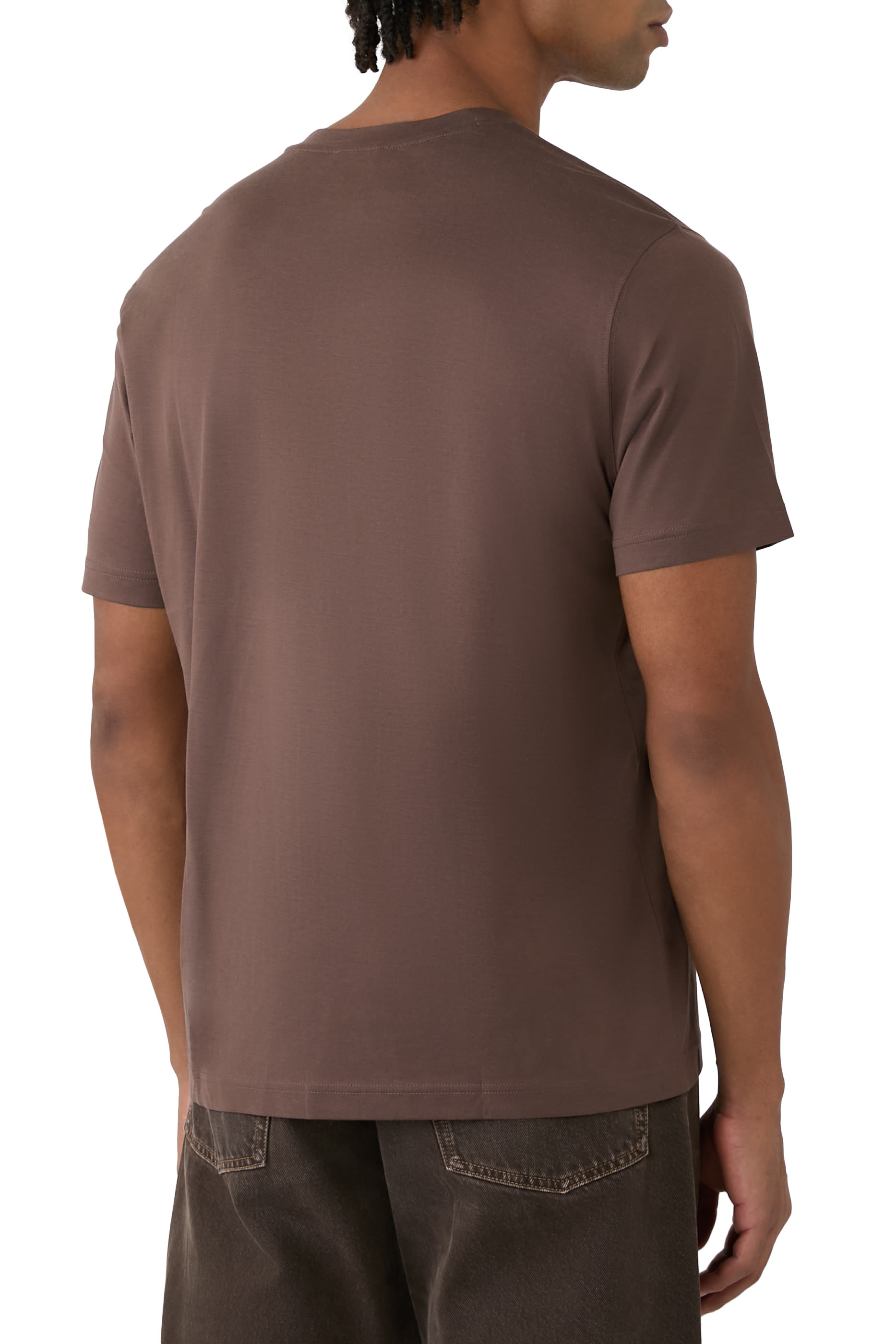 Cotton Silk Crewneck T-Shirt