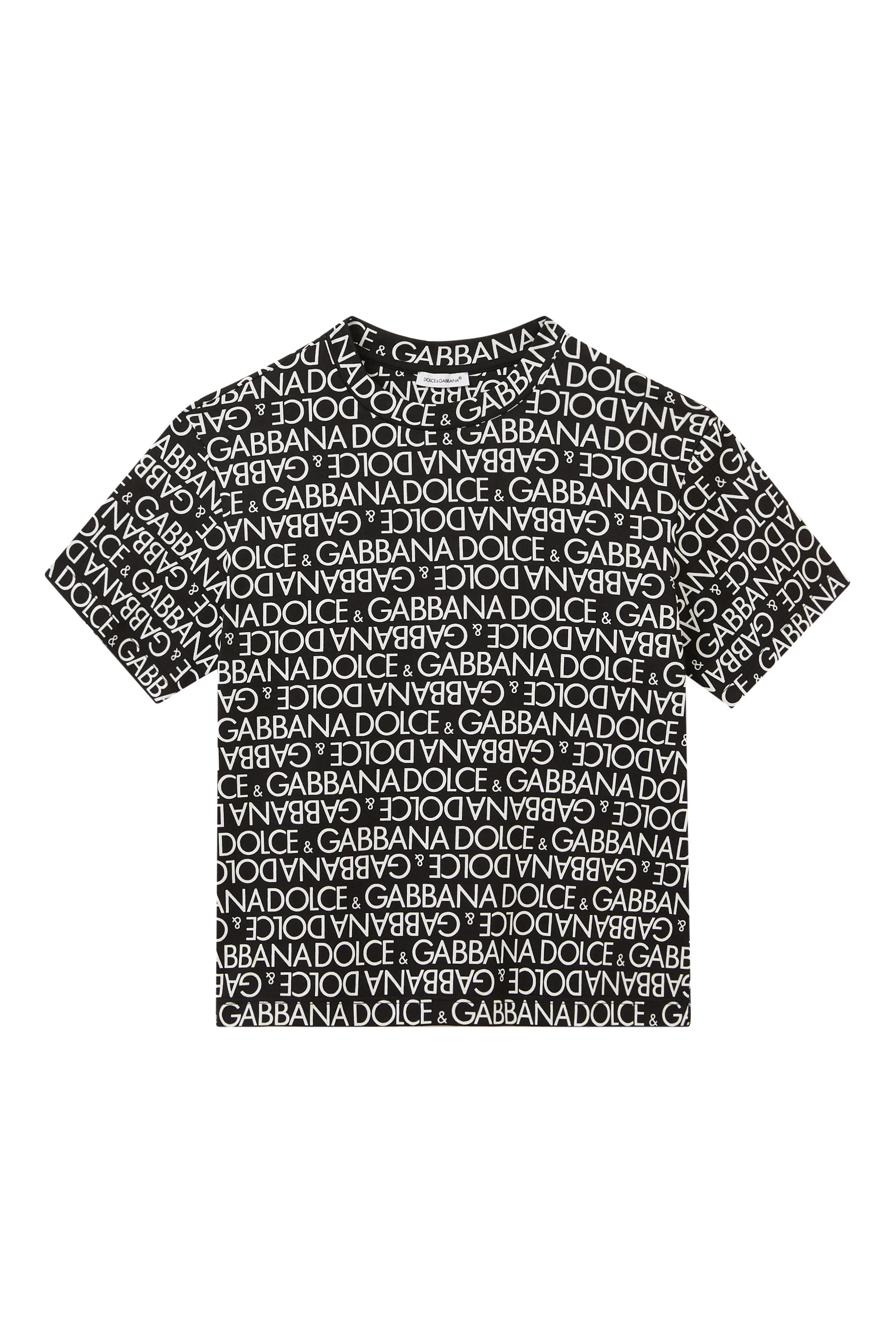 Kids Logo Print Cotton T-Shirt