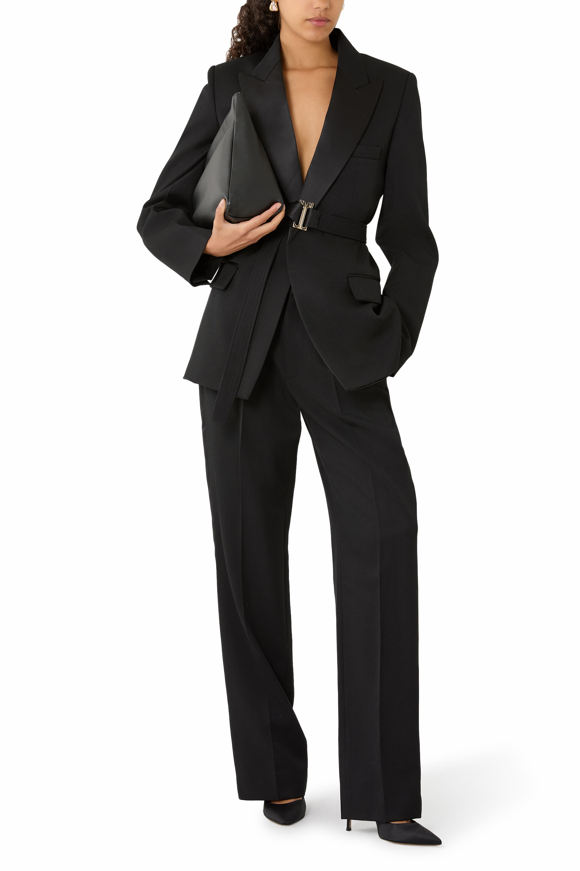 Straight-Leg Tailored Trousers