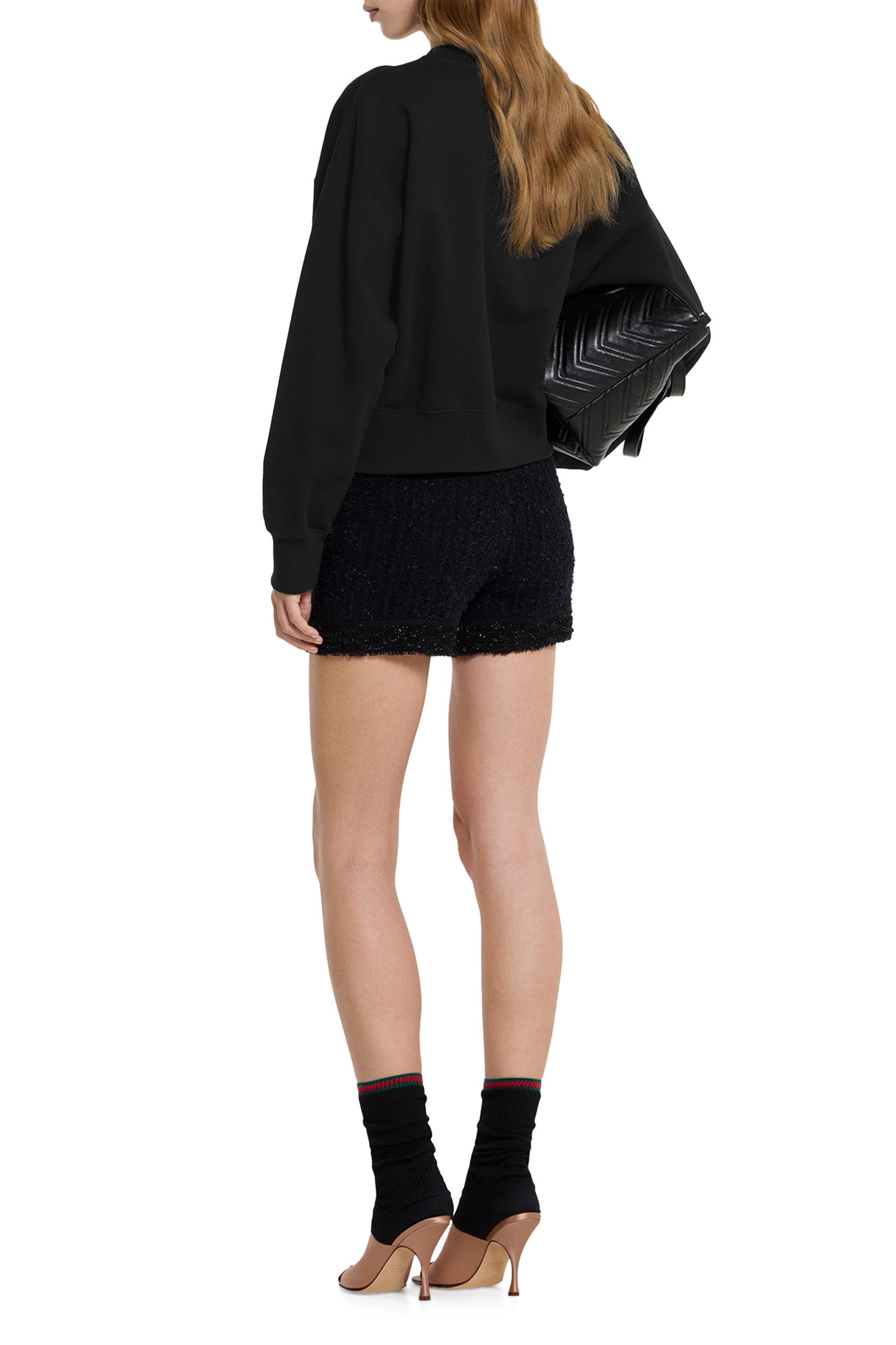 Logo Embroidered Cotton Jersey Sweatshirt