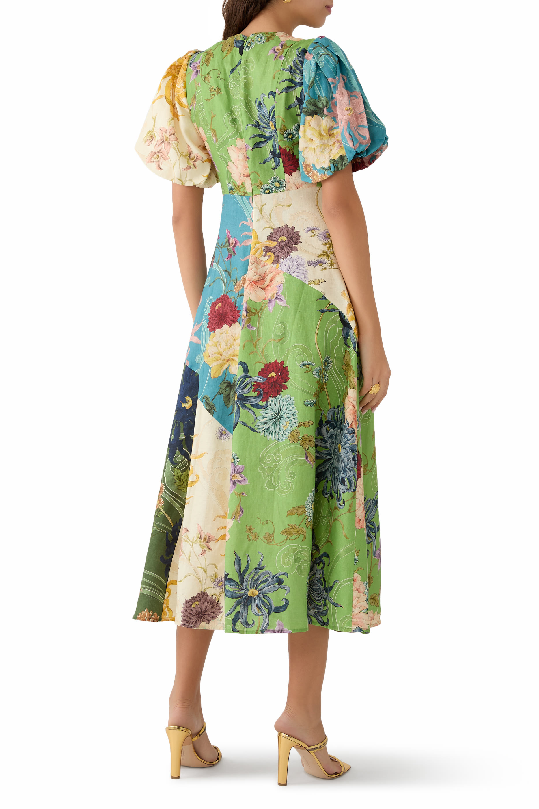  Avery Spliced Midi Dress