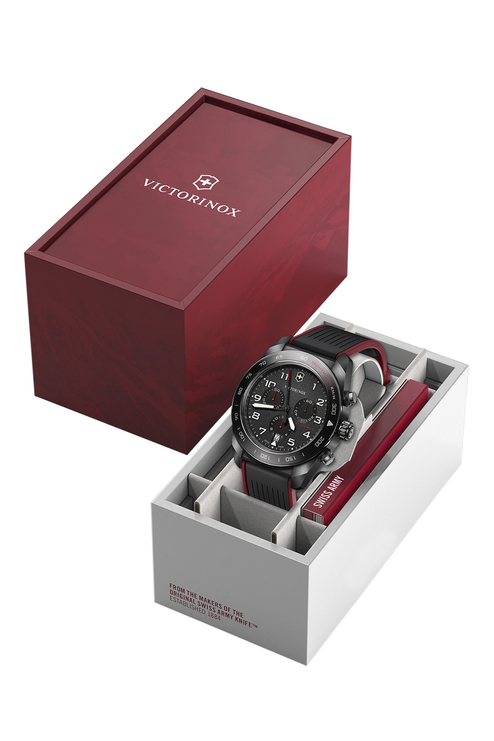 Swiss Army Chronograph Watch, Stainless Steel & Rubber