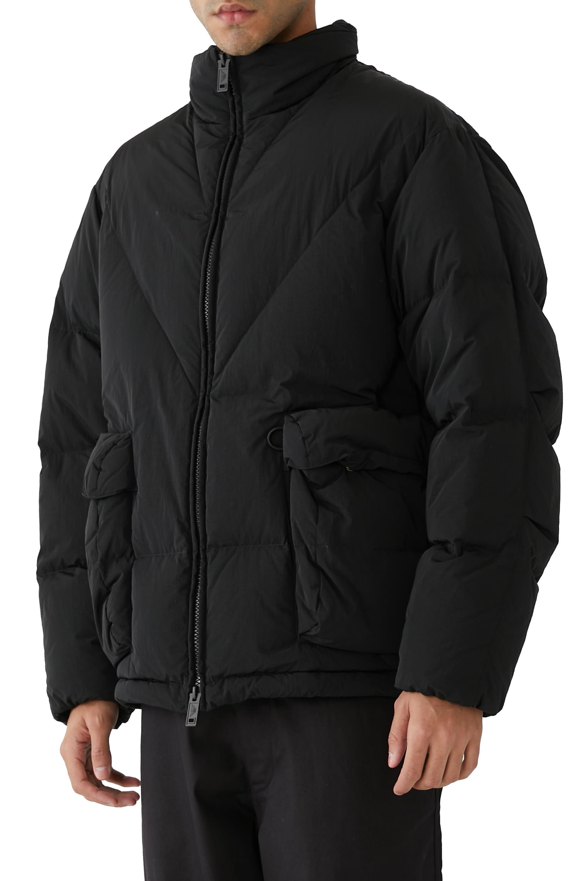Sustainable Capsule Puffer Crinkle Nylon Down Jacket