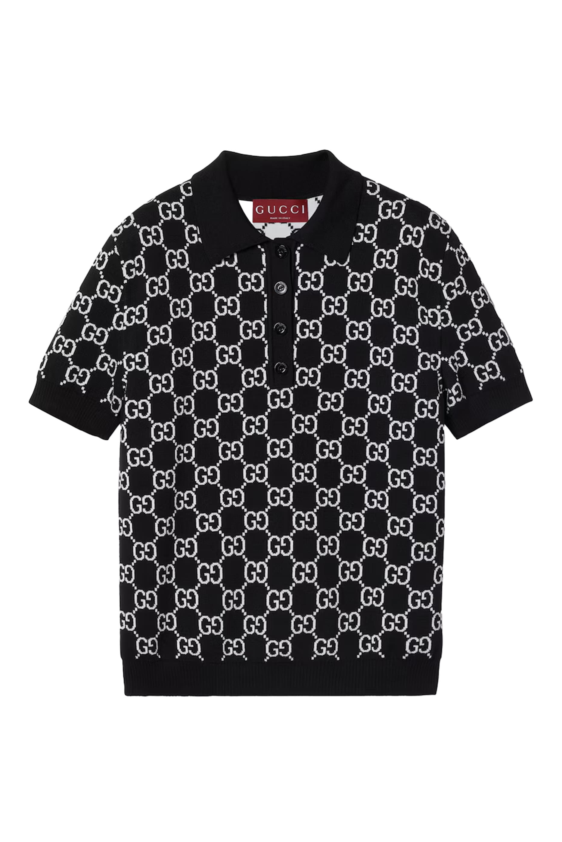 Reversible GG Wool Jacquard Polo Shirt