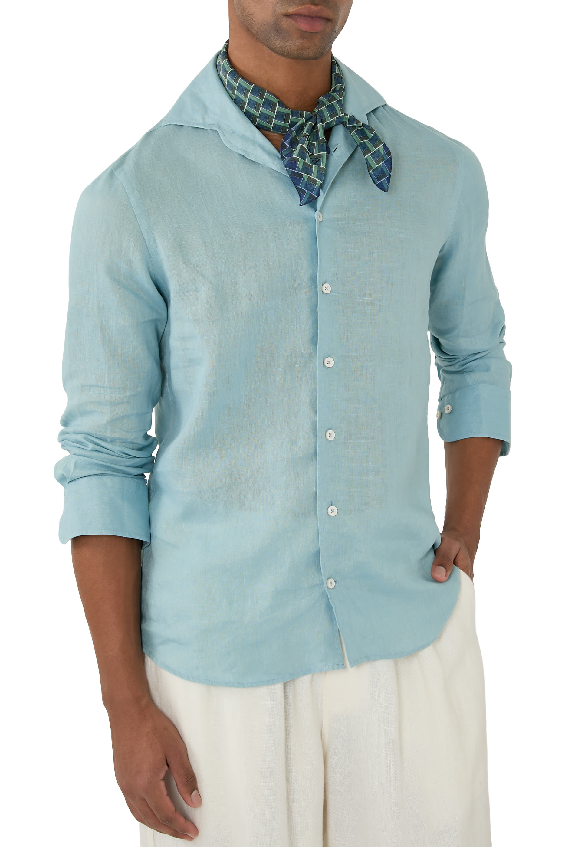 Geometrical Silk Bandana