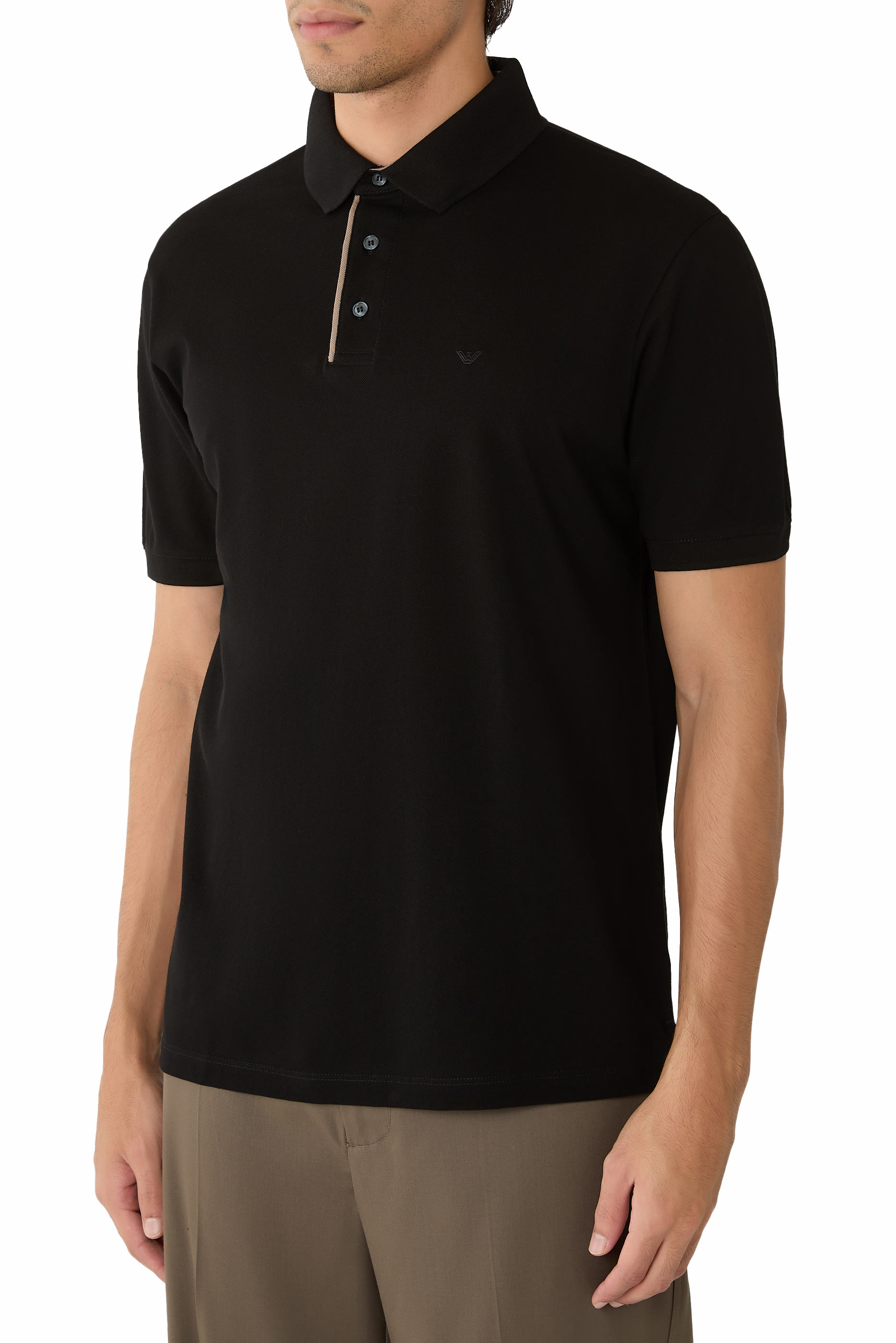 Micro Eagle Stretch Piqu&eacute; Polo Shirt
