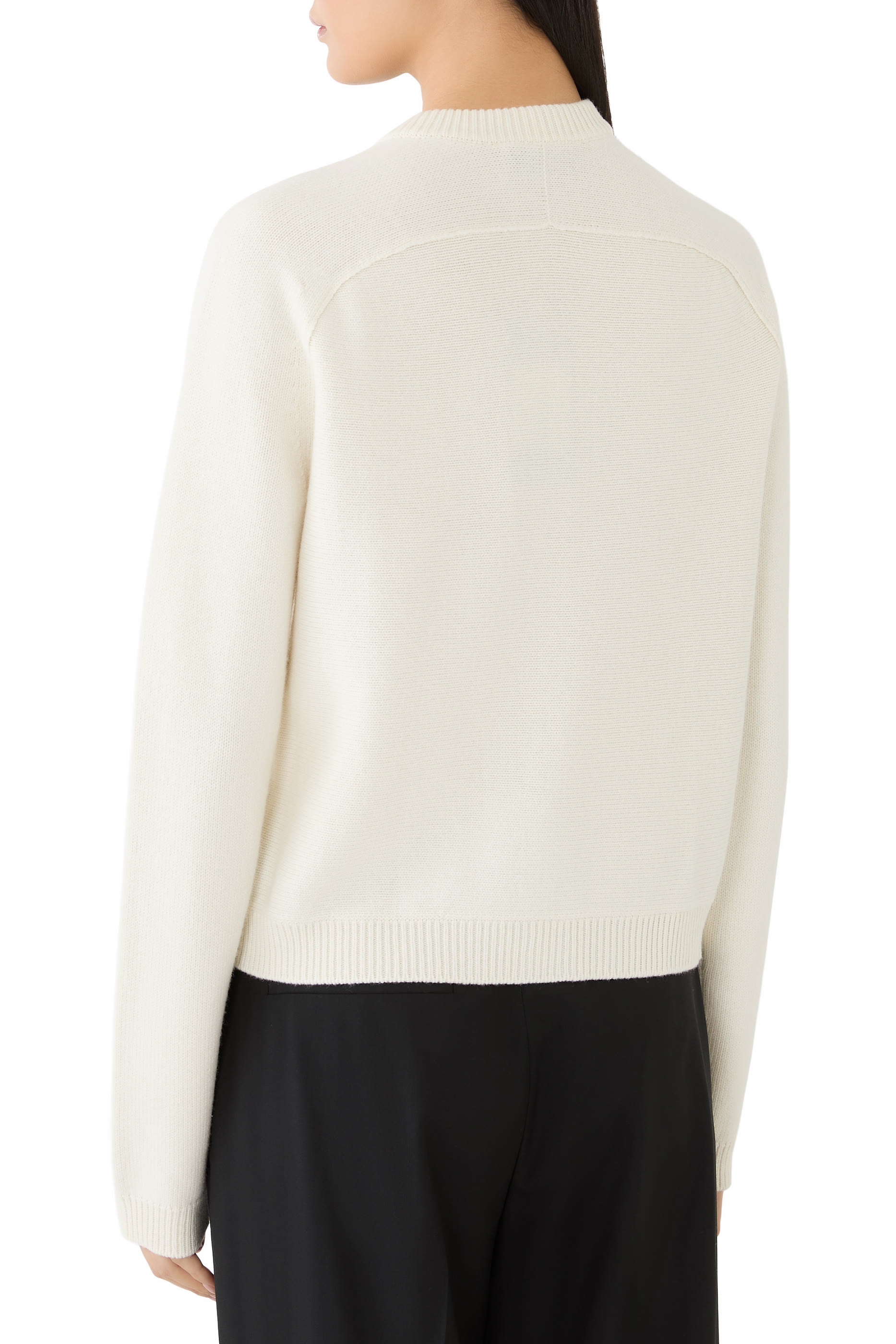 Wool Cashmere Cardigan with Horsebit 