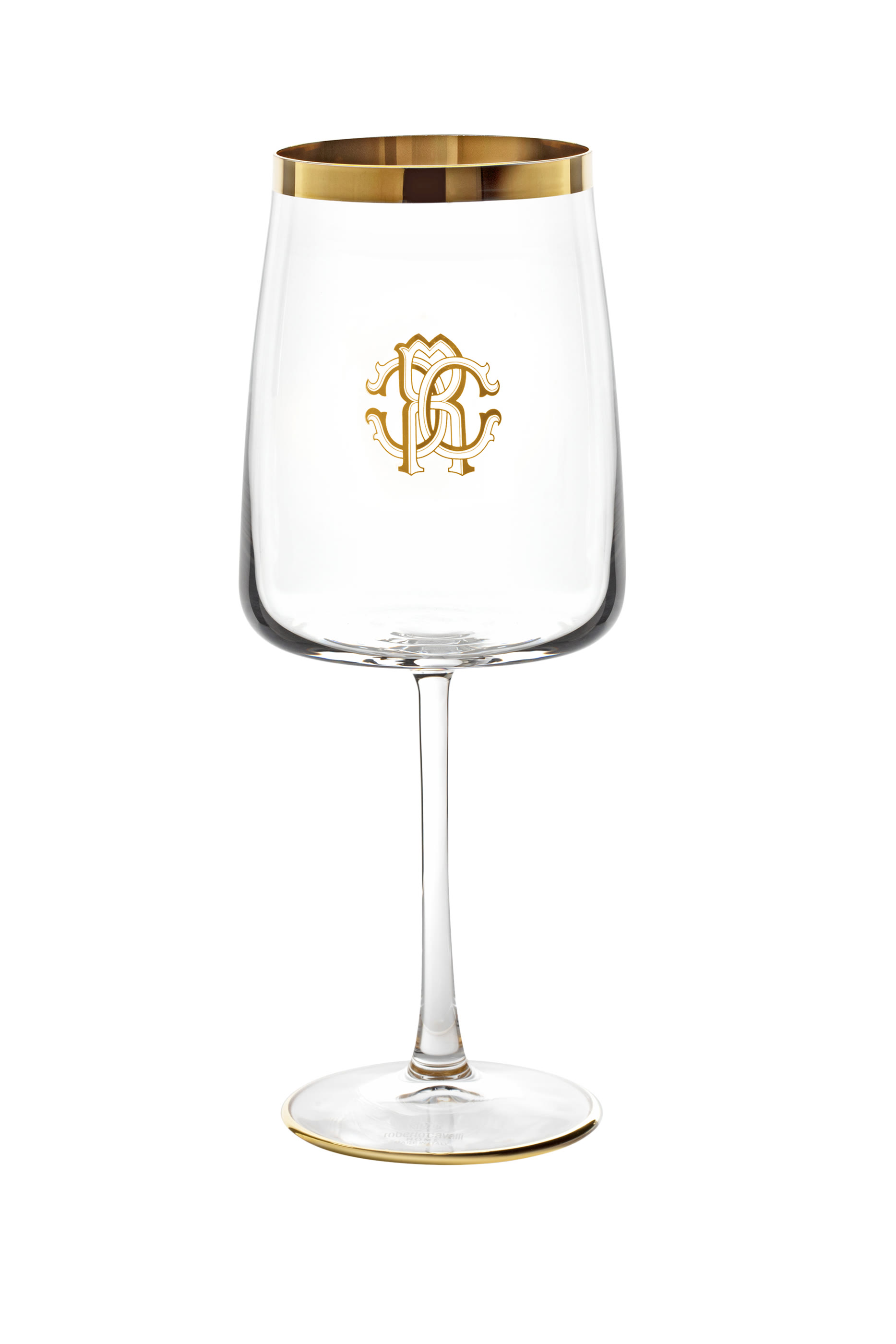 New Monogram Gold Water Glasses, Set of 2