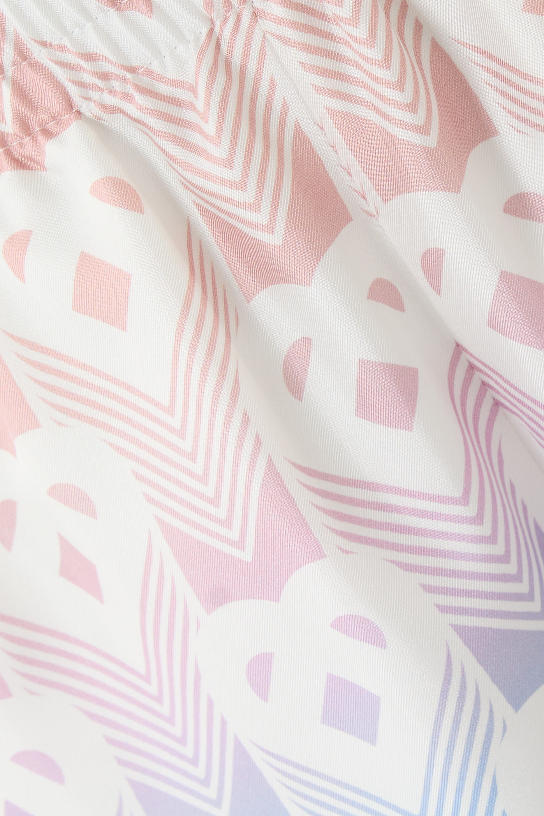 Gradient Heart Monogram Silk Shorts 