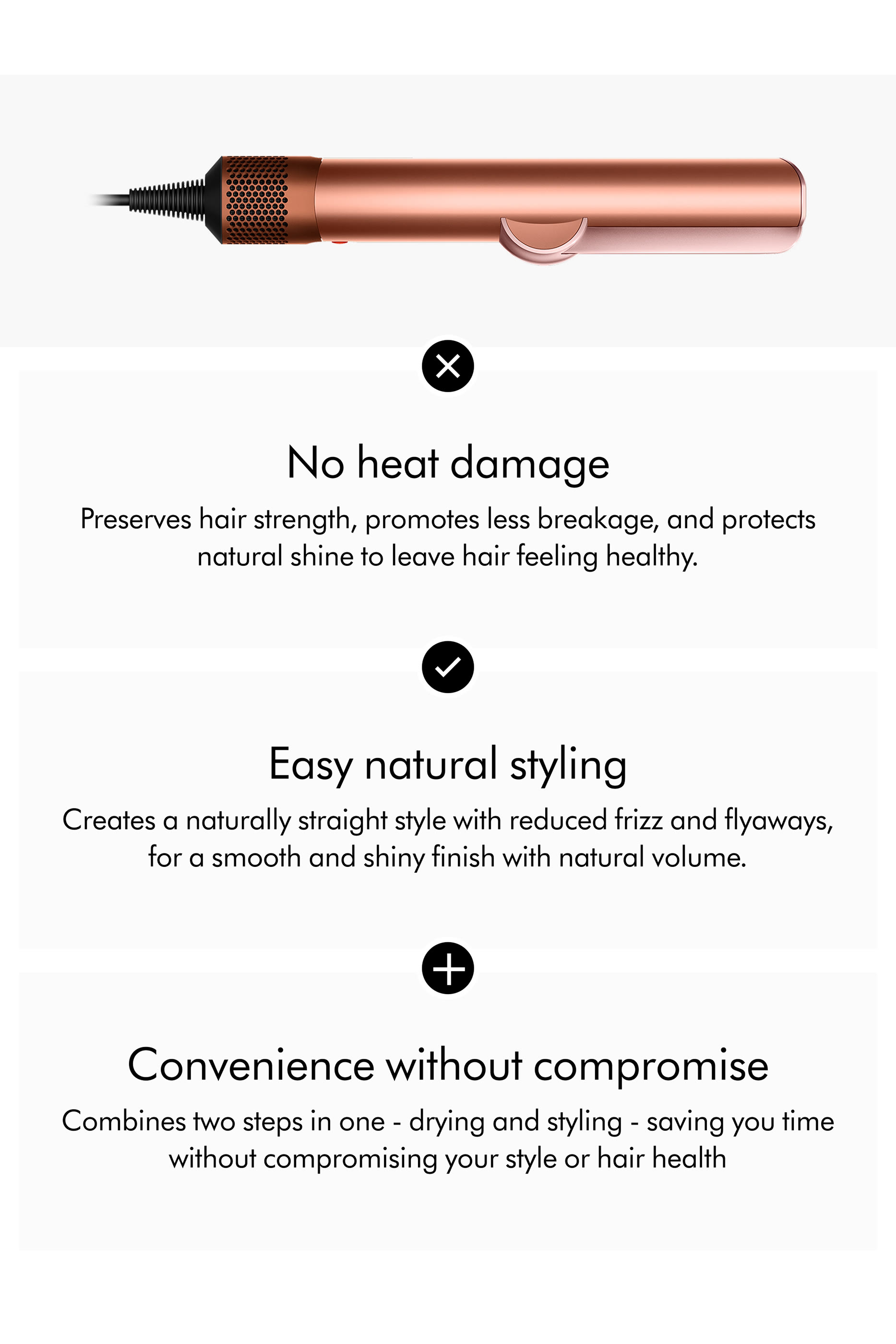 Airstrait&trade; Dryer and Straightener - Special Edition Amber Silk