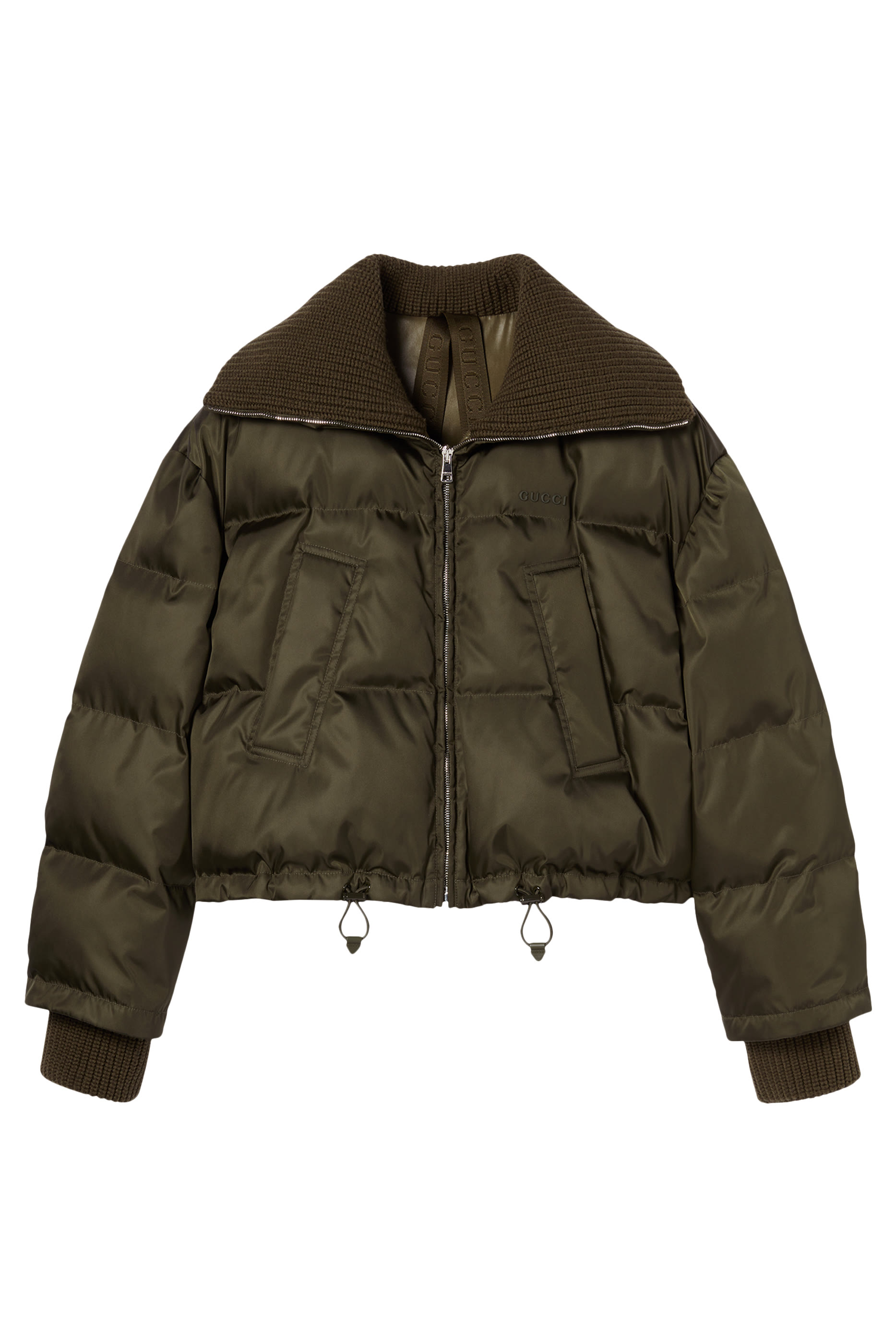 Fine Gabardine Nylon Puffer Jacket