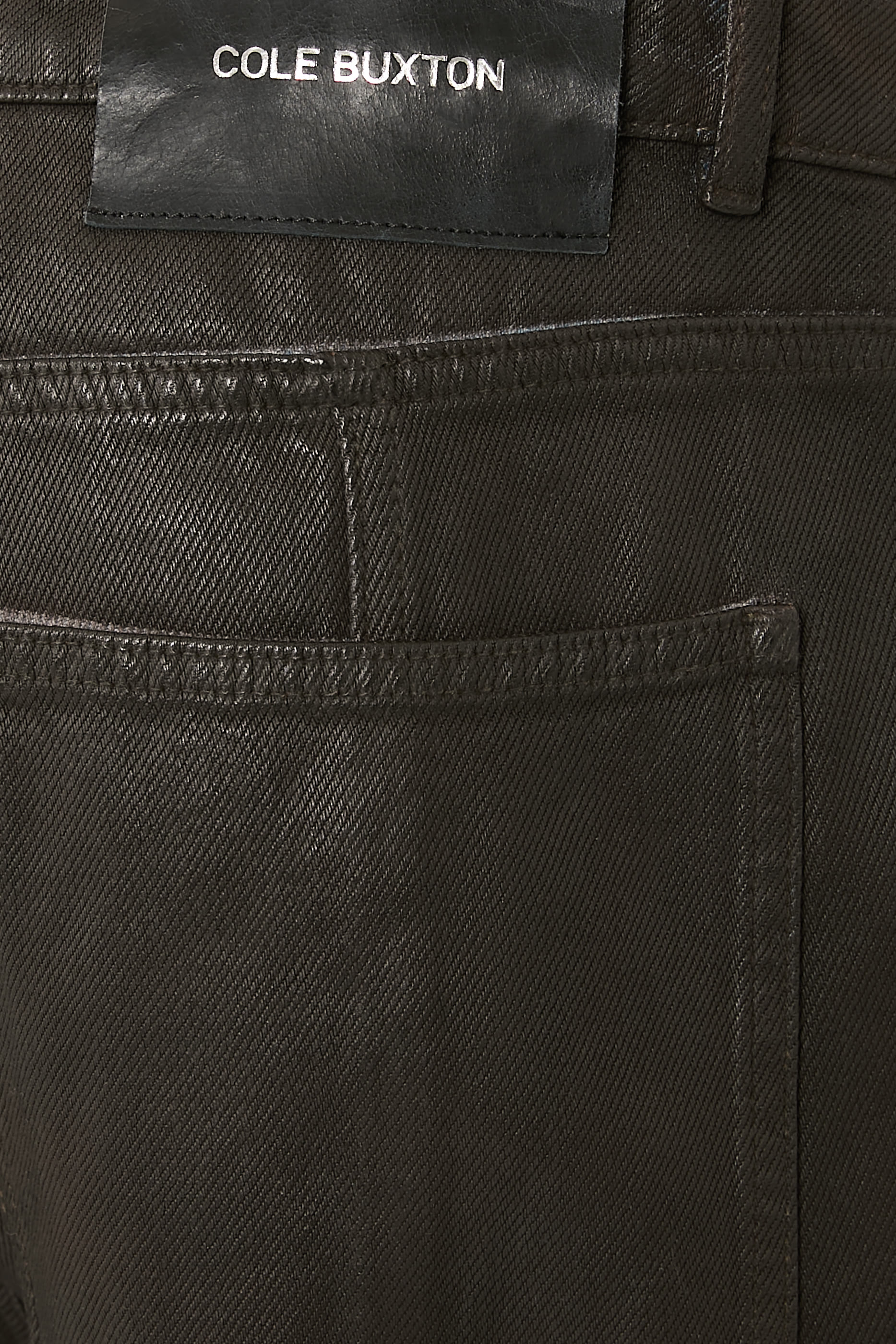  Wax Coated Denim Jeans 