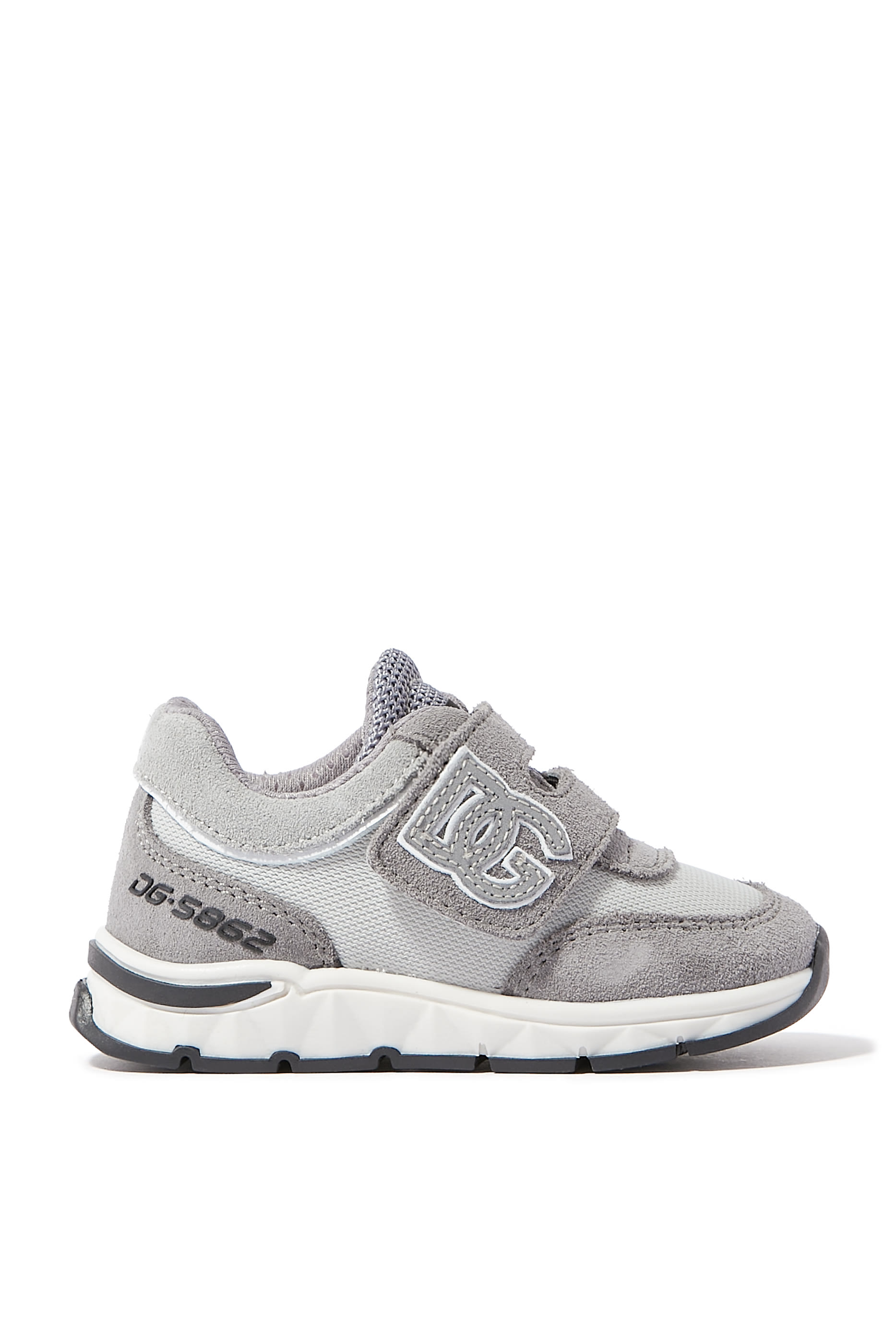 Baby Logo Mixed-Material Sneakers