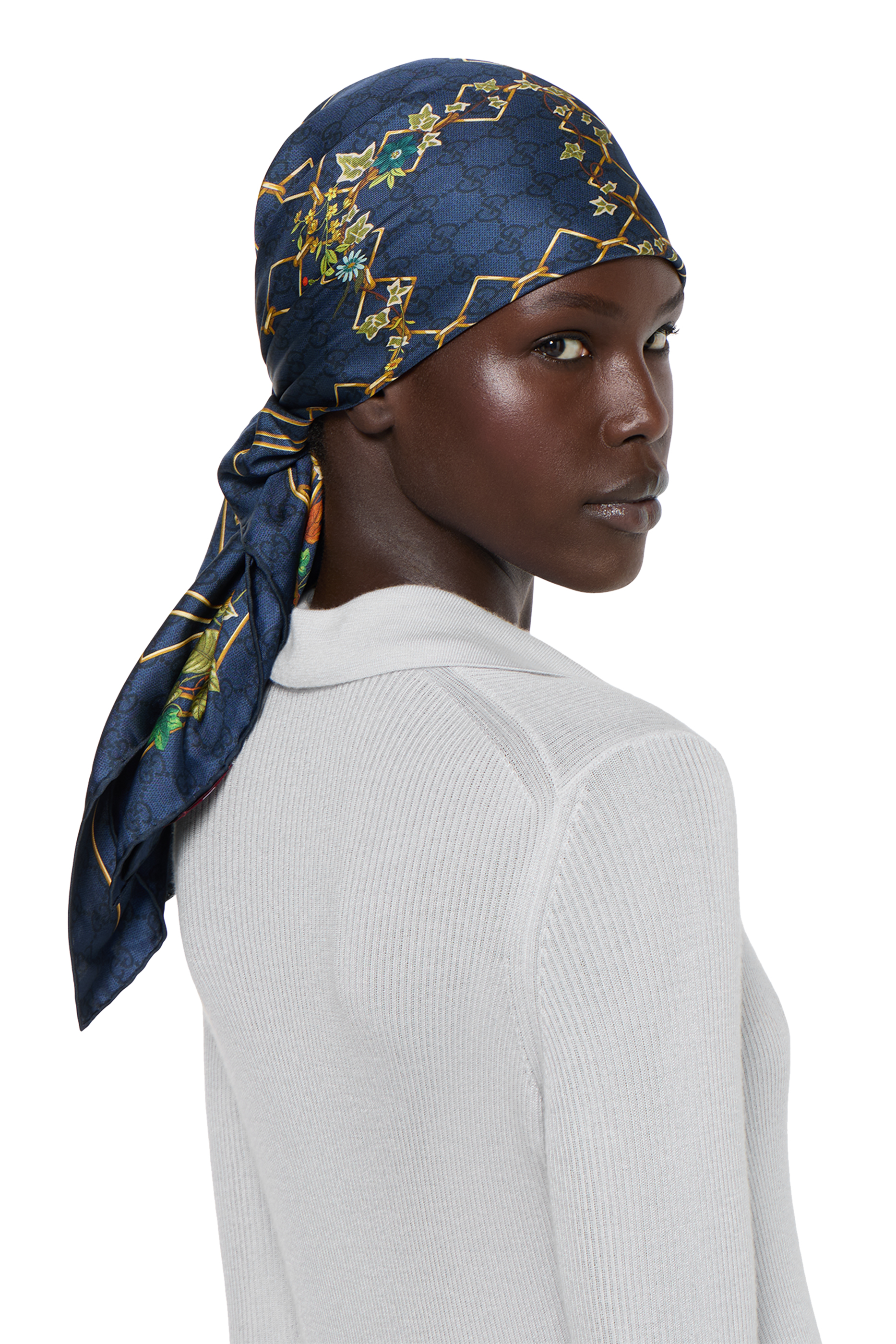 Printed Silk Twill Carr&eacute;