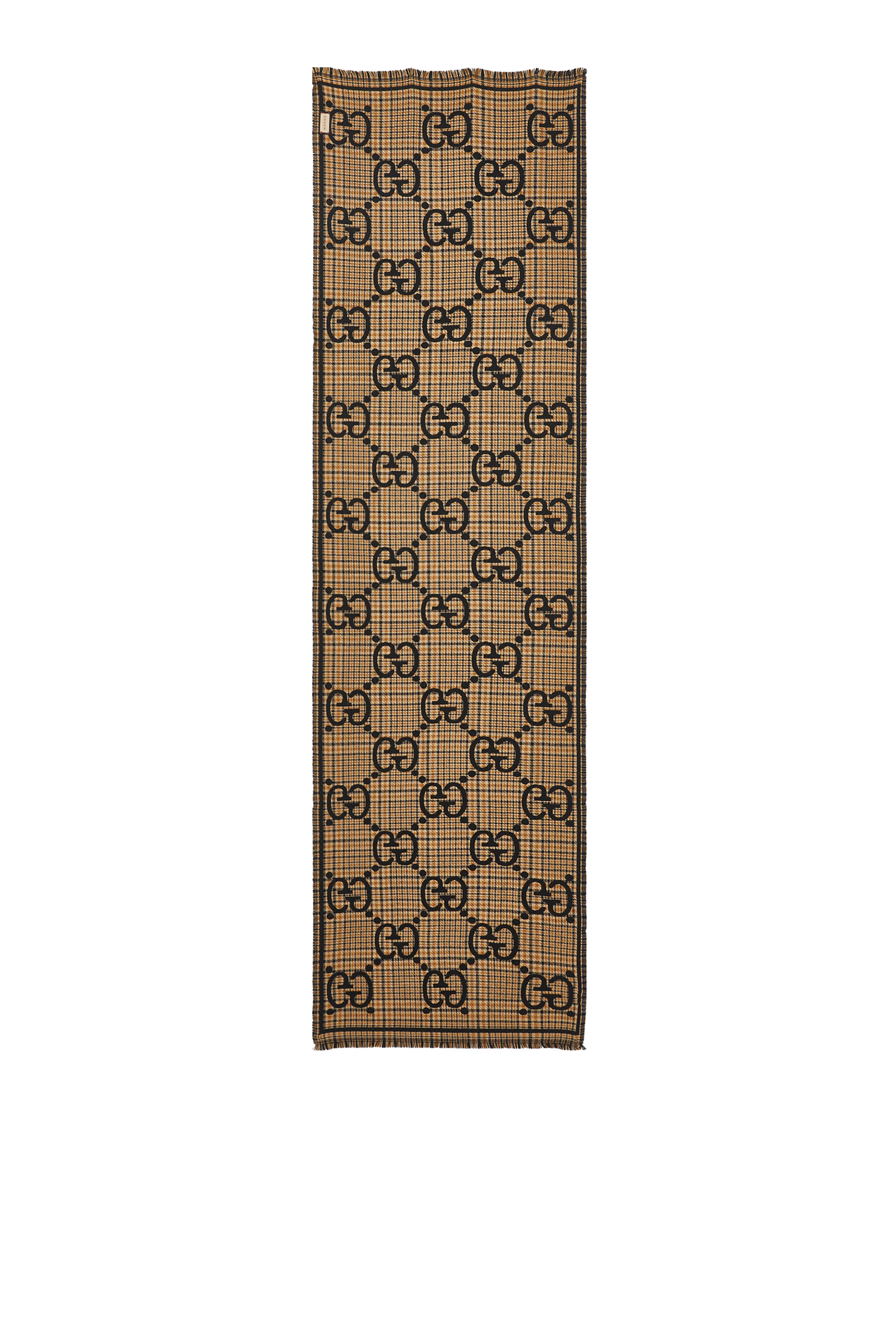 GG Logo Wool Scarf