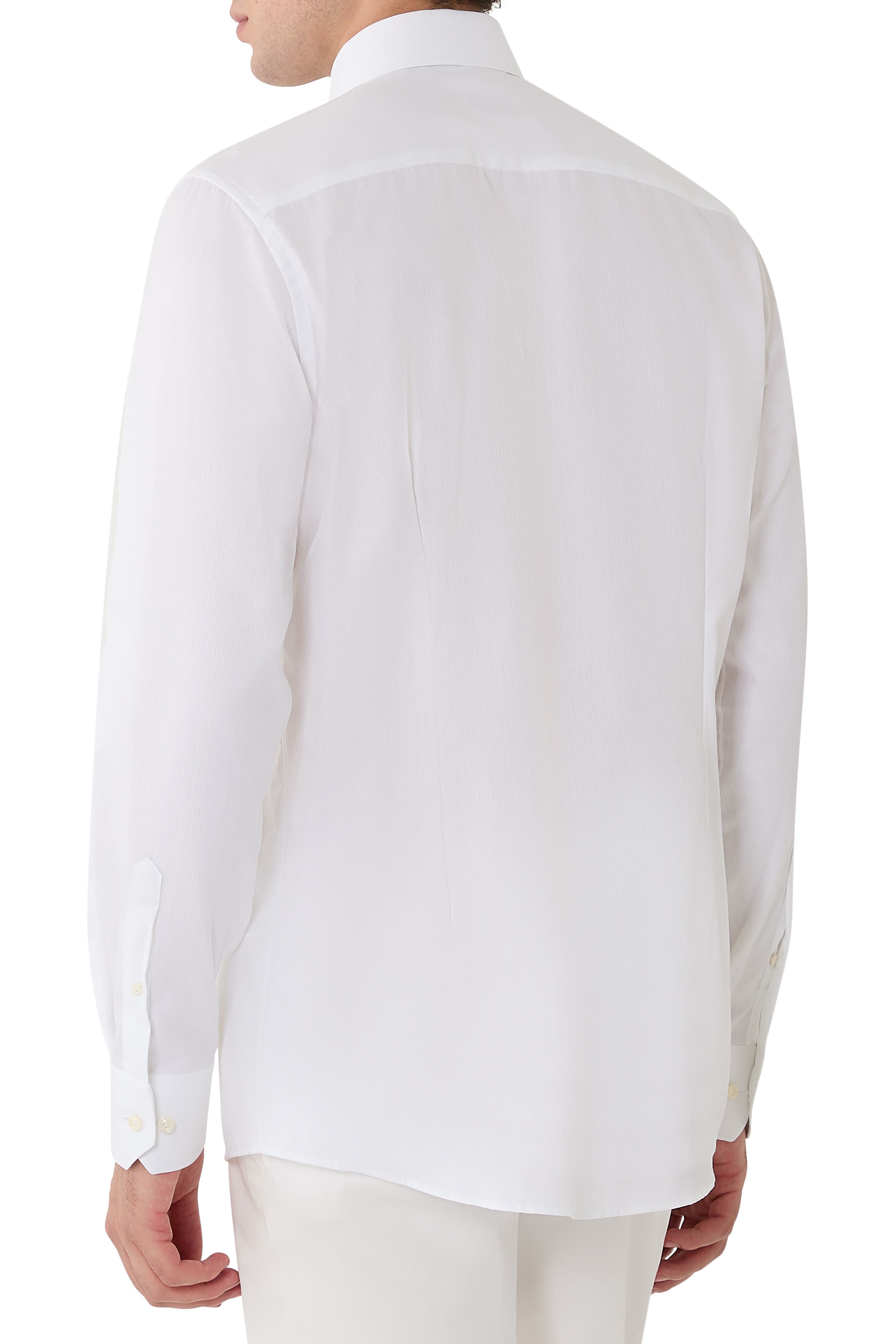 Semi Solid Signature Dobby Shirt