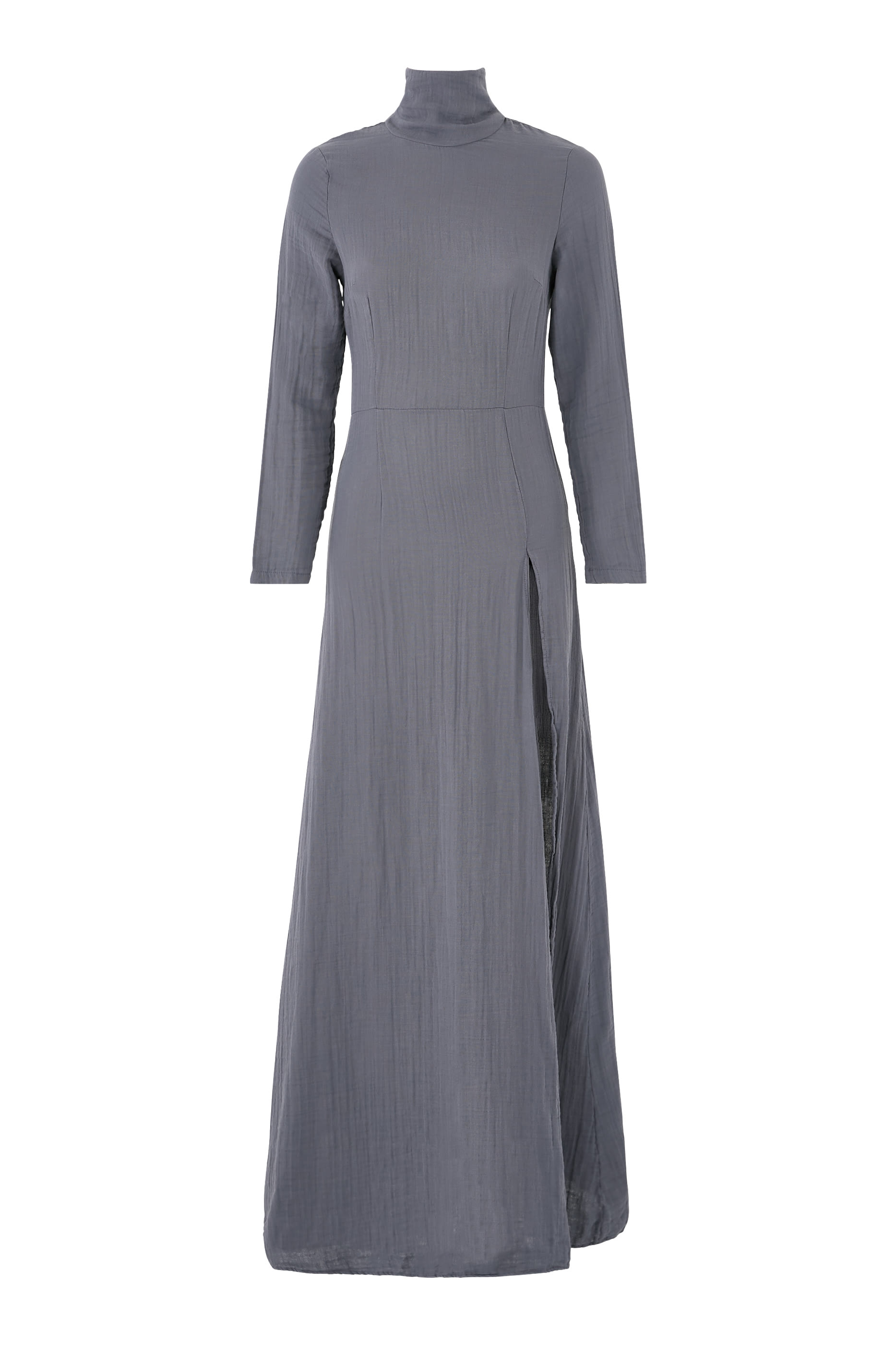 High-Neck Back Opening Dress