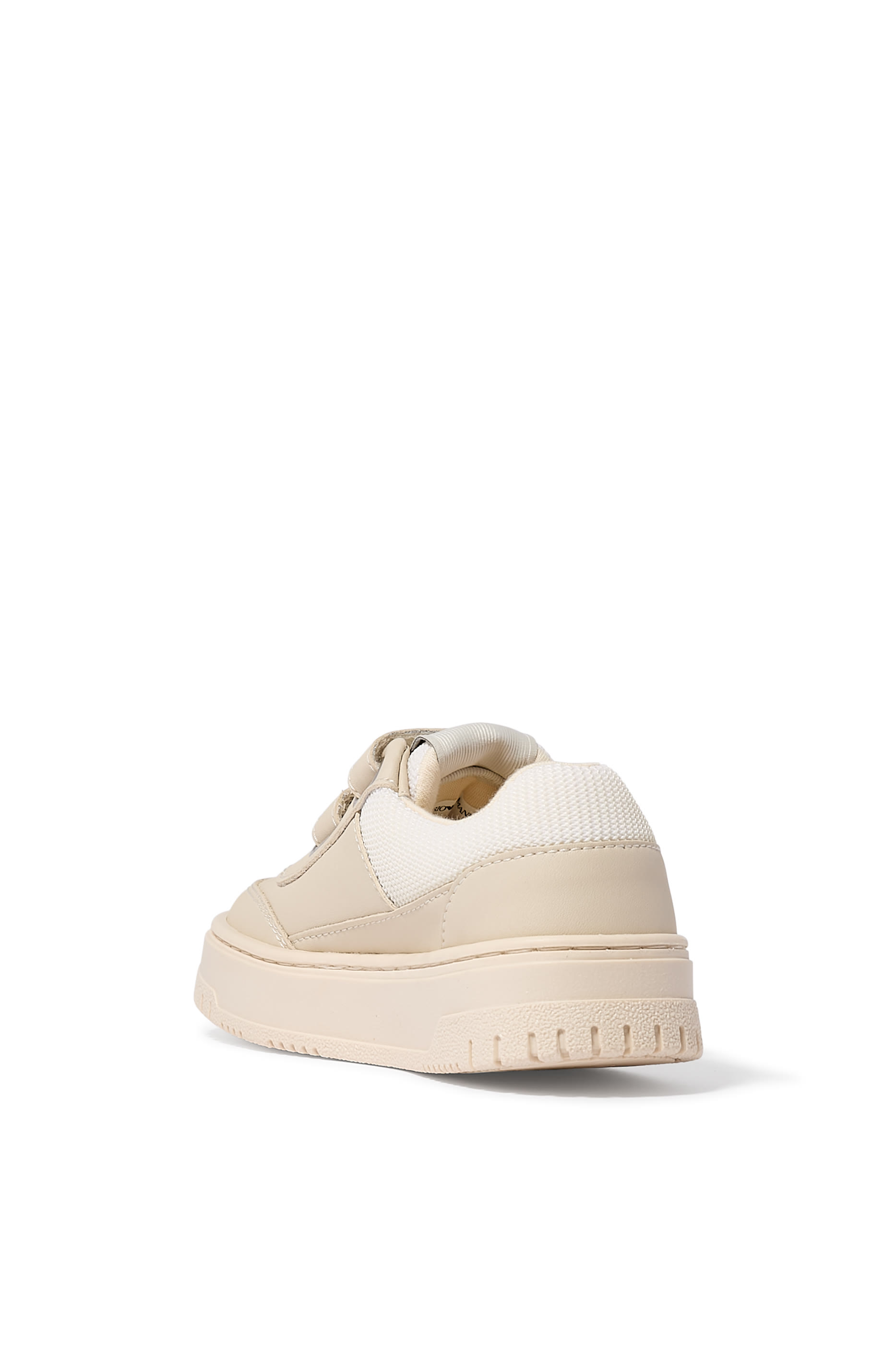  Leather Sneakers with Mesh Details