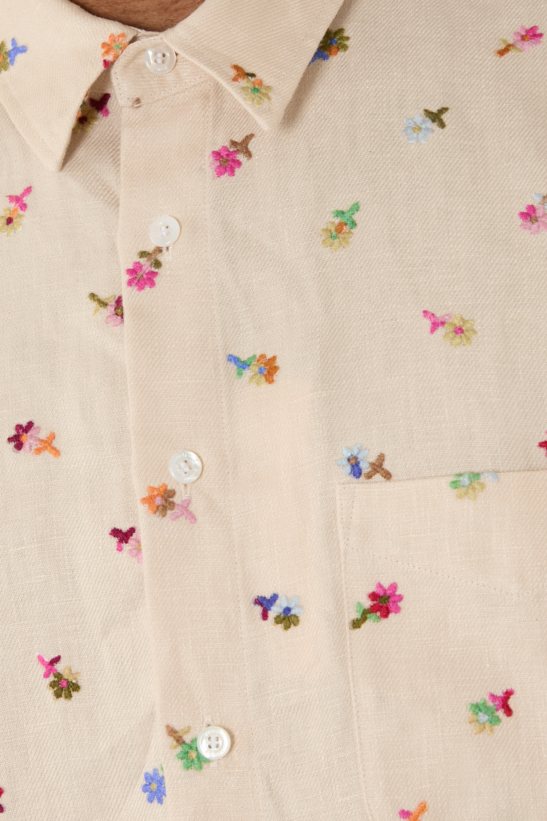Floral Embroidered Overshirt