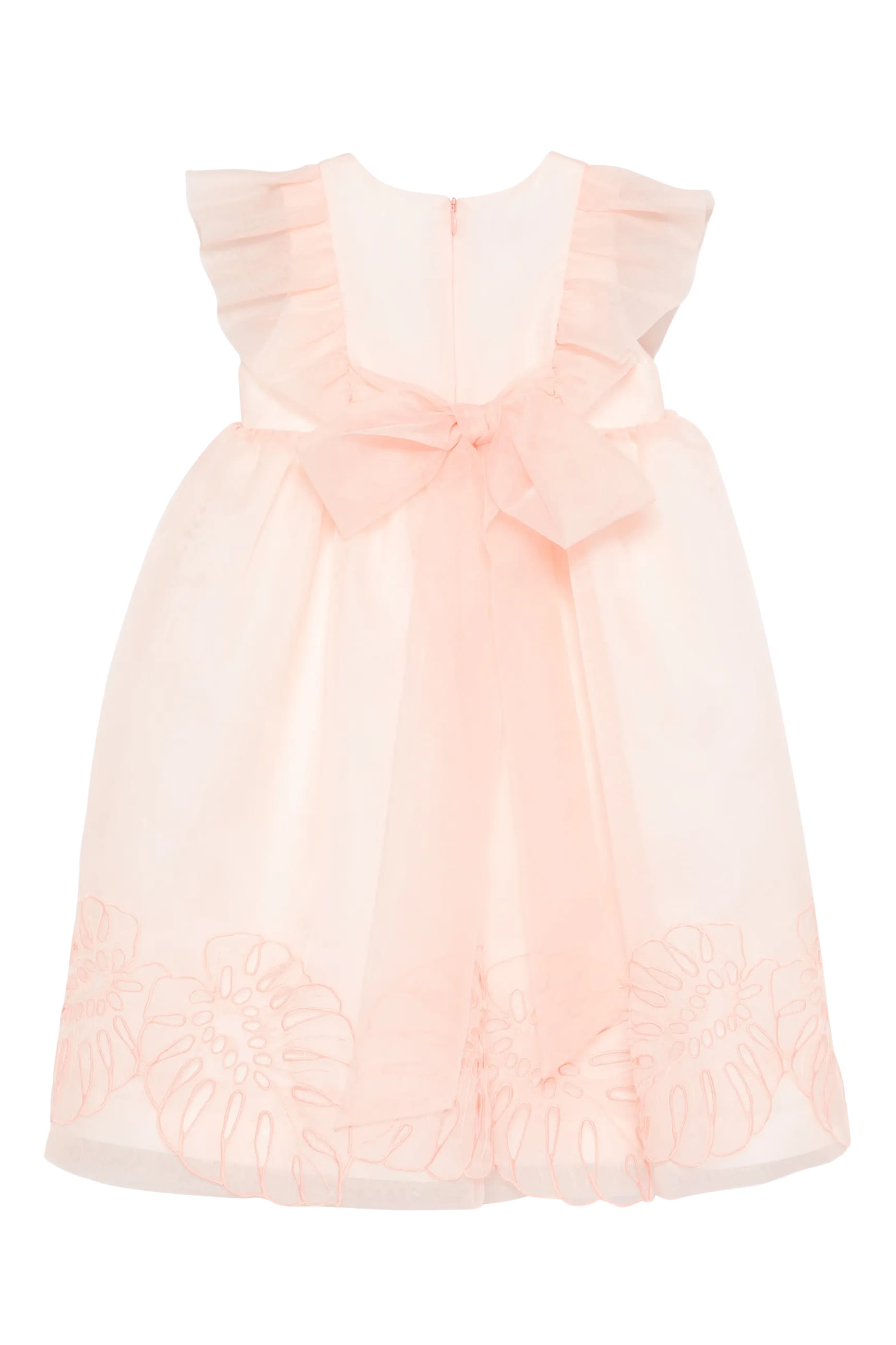 Kids Ruffled Embroidered Dress