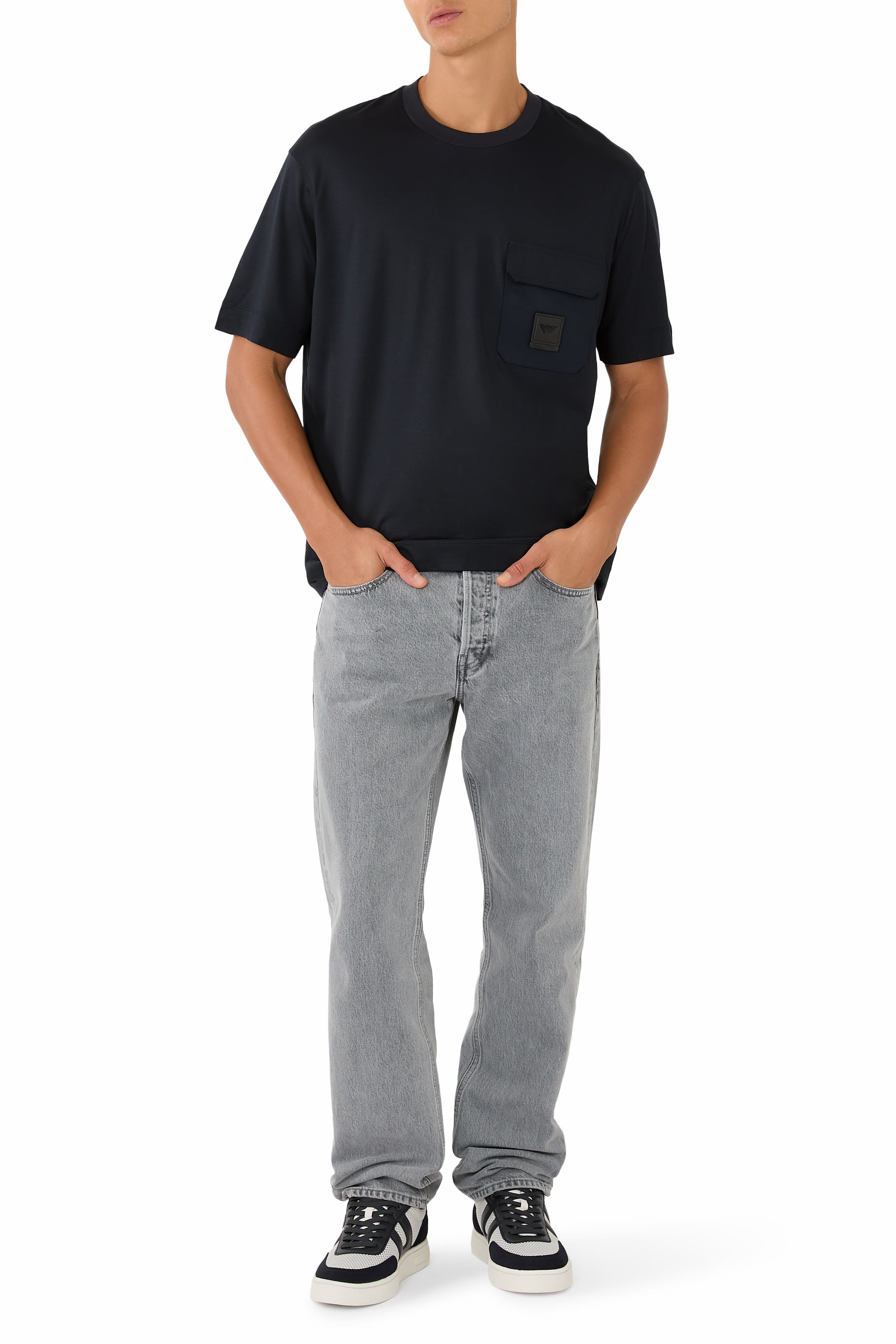 Logo Patch Pocket Regular Fit T-Shirt