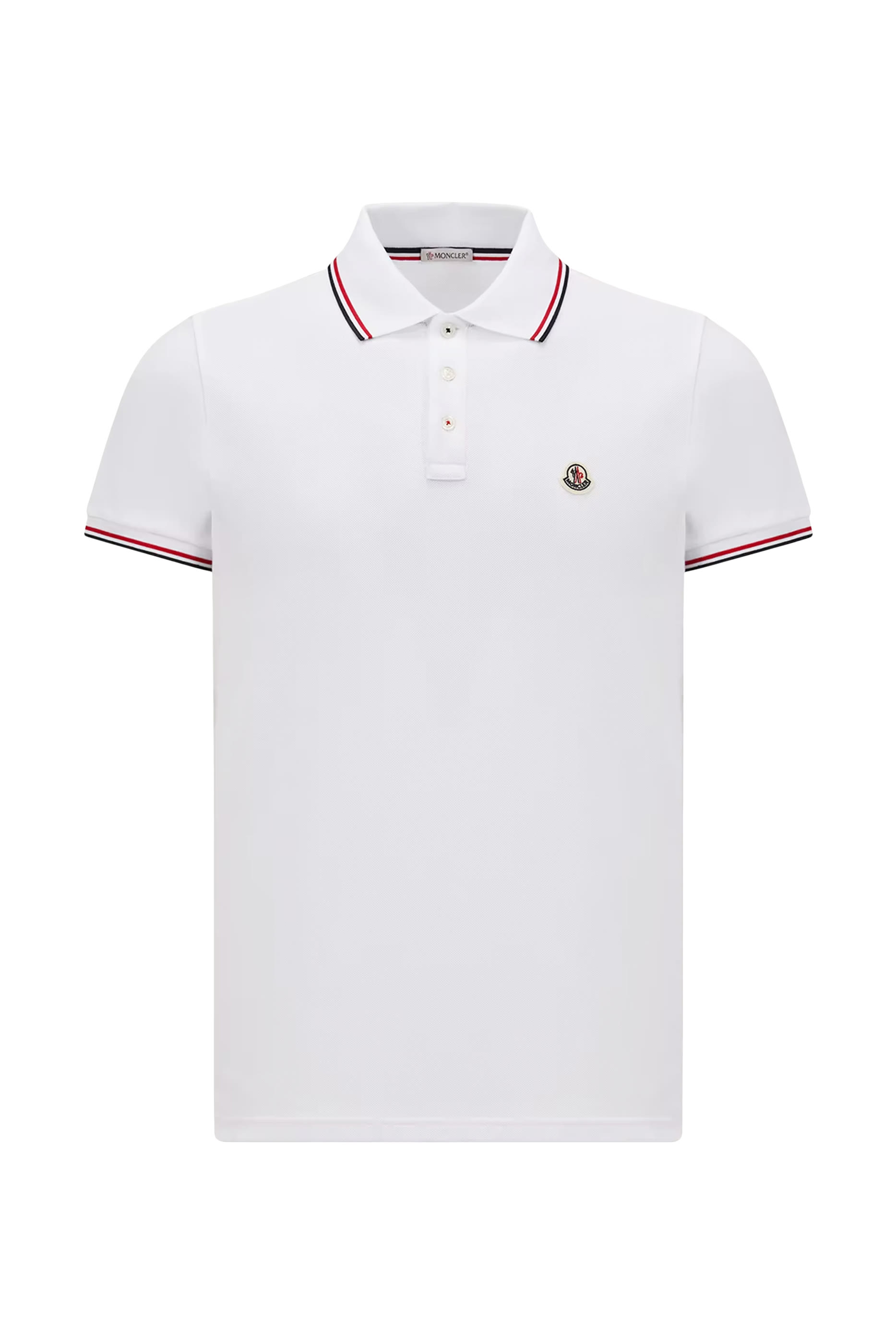 Tricolor-Trimmed Cotton Piquet Polo Shirt