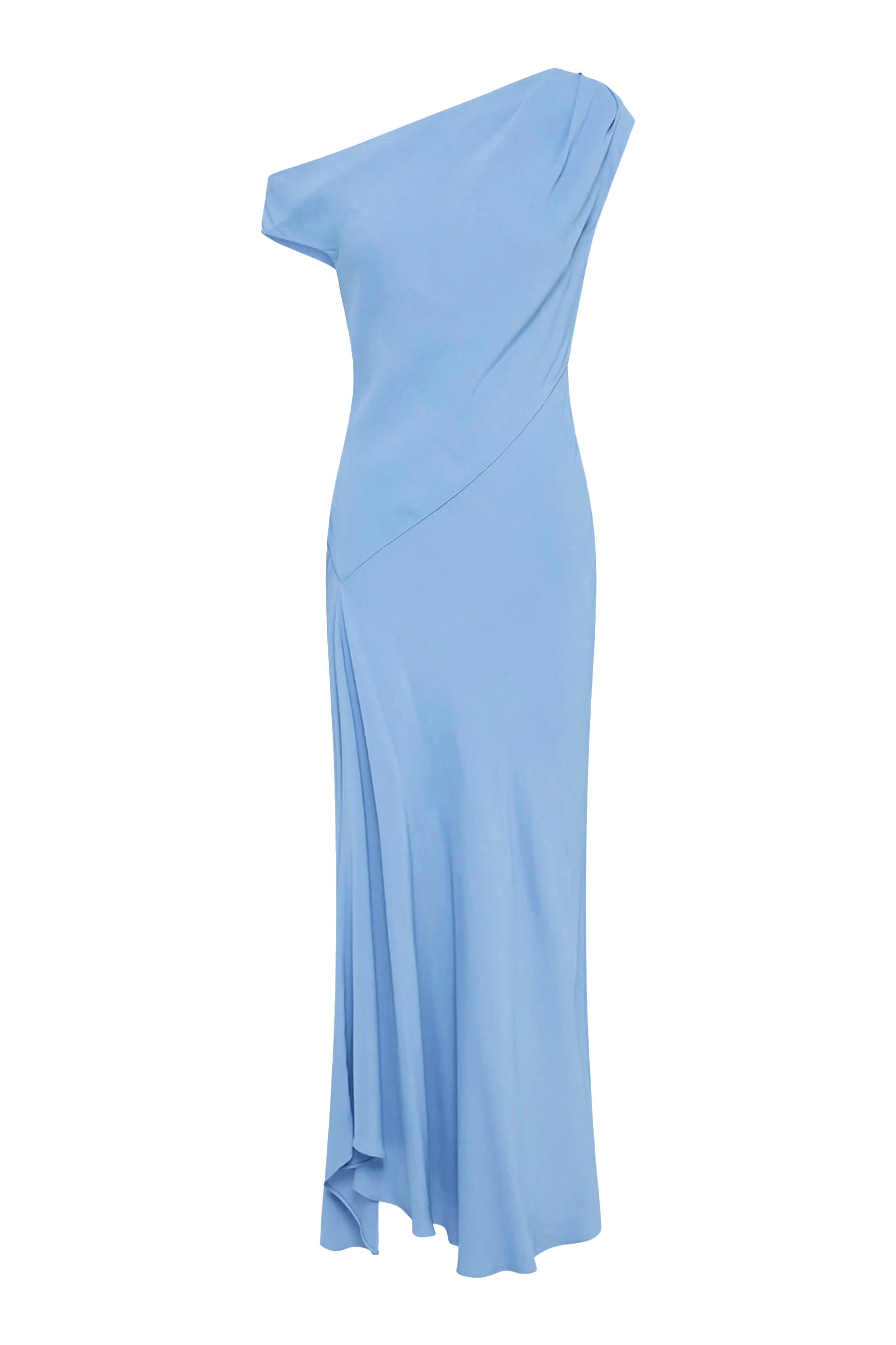 Rio Asymmetrical Draped Midi Dress