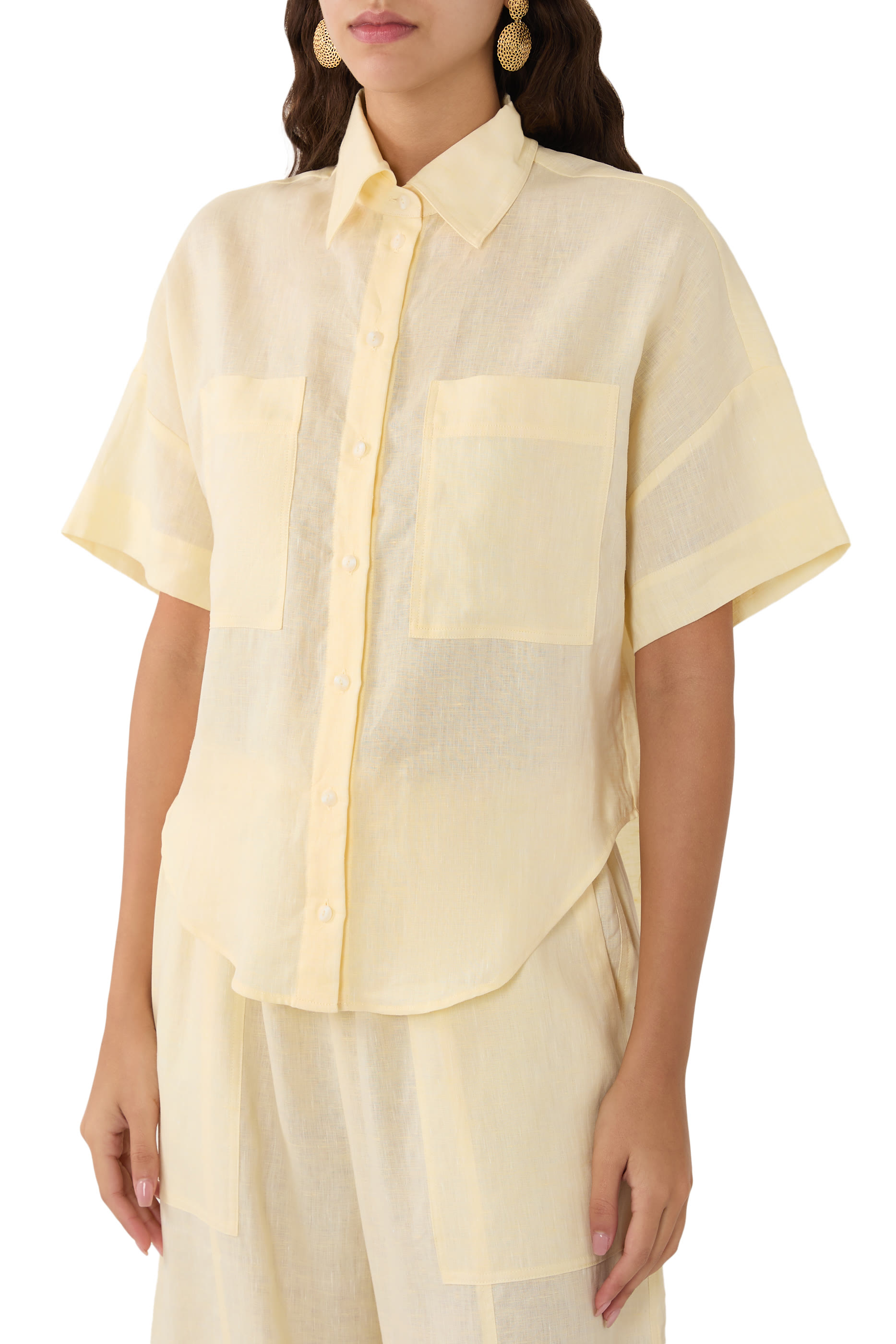 Leidon Short Sleeved Linen Shirt