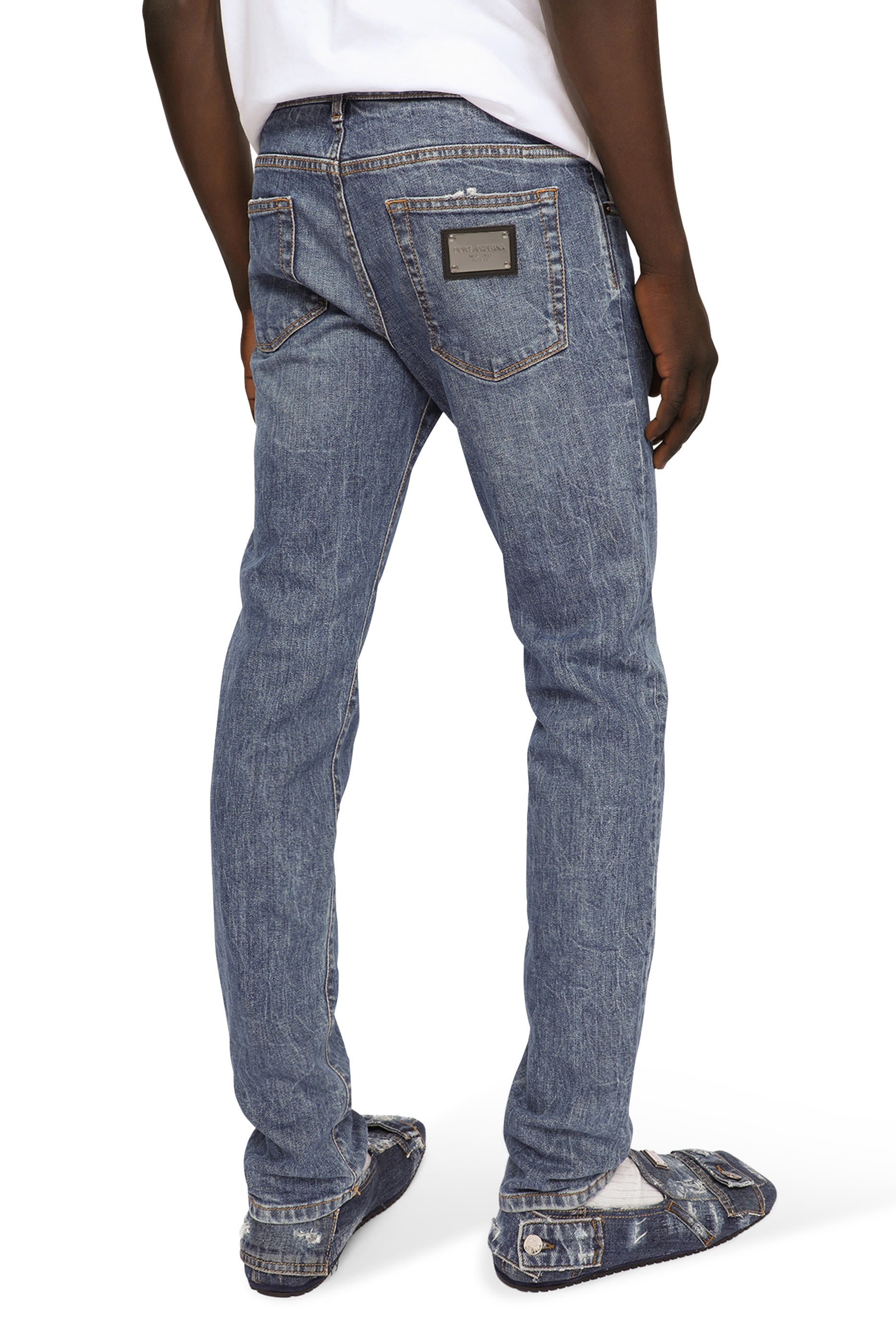 Light Wash Skinny Stretch Jeans