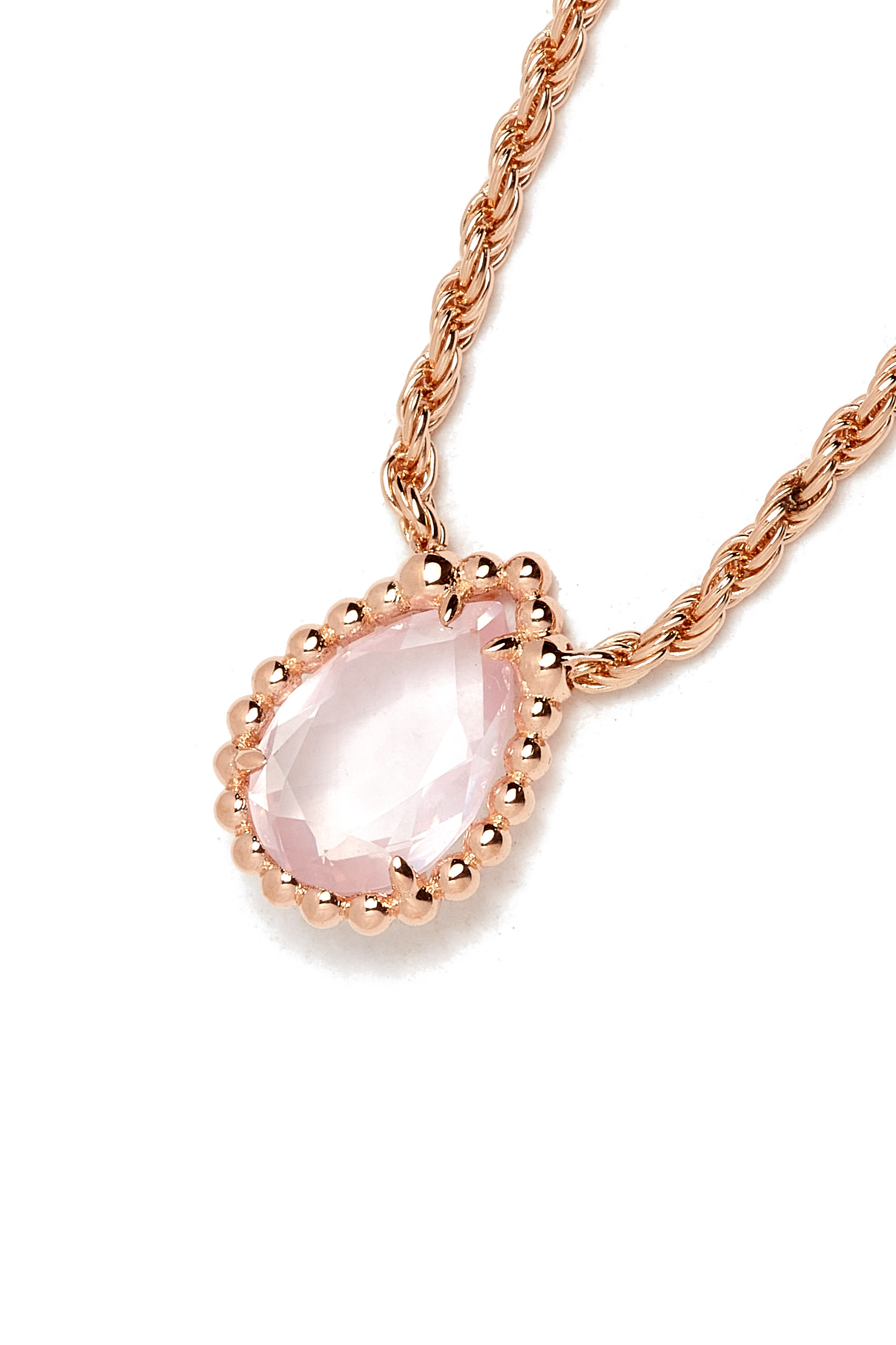Serpent Boheme Pendant Necklace, 18k Rose Gold, Quartz & Diamond