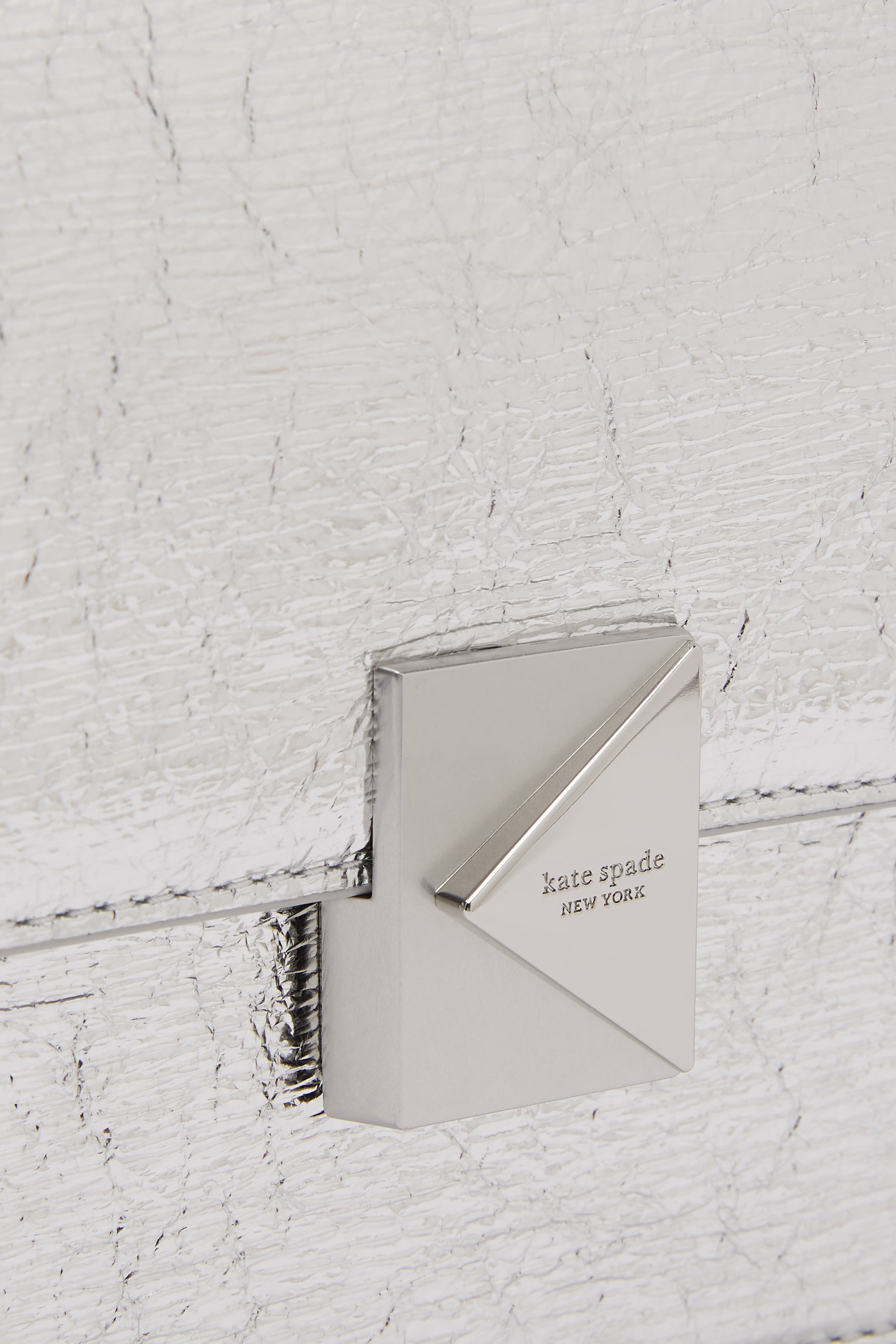 Deco Crinkle Metallic Chain Shoulder Bag