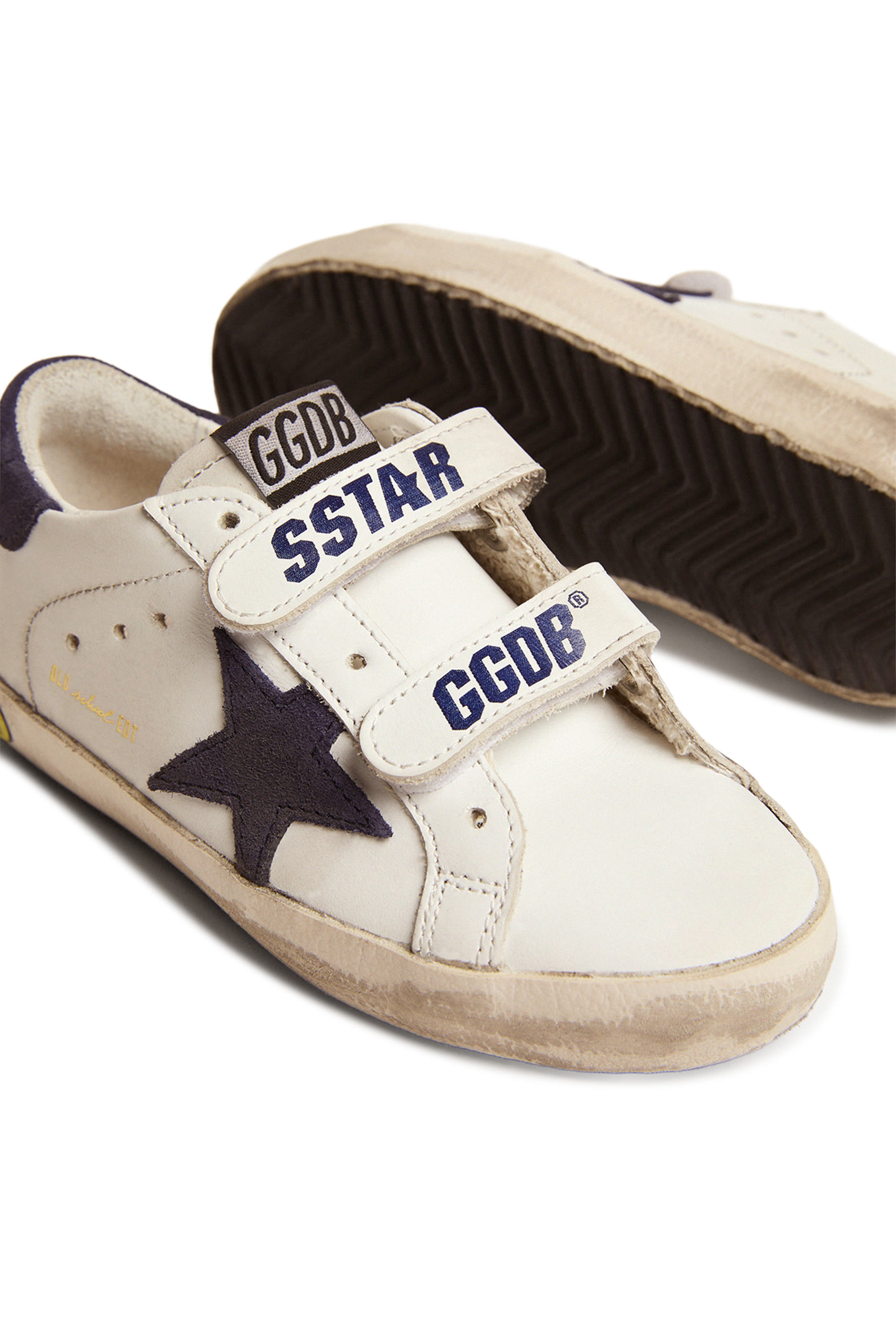 Kids Old School Leather Sneakers