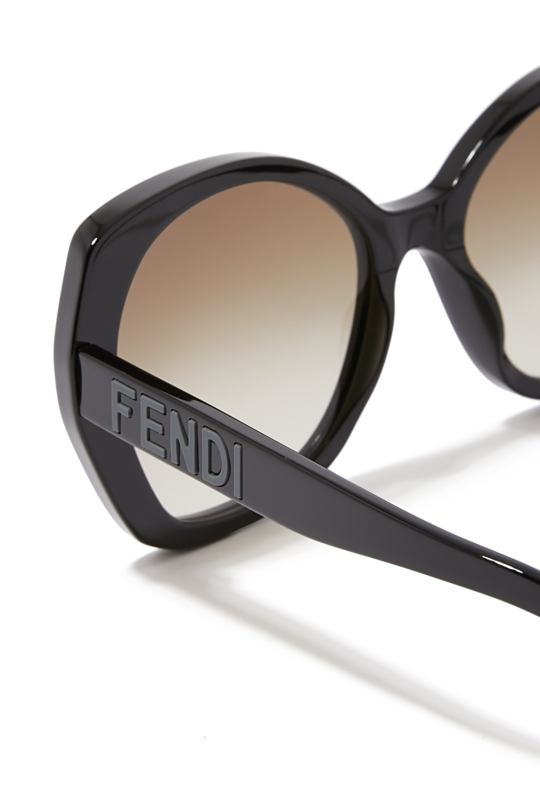Lettering Round Sunglasses