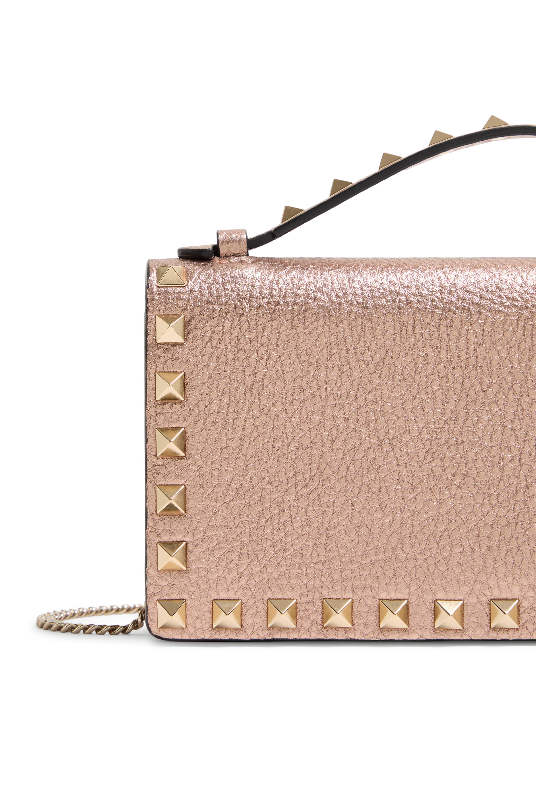 Rockstud Wallet with Chain Strap