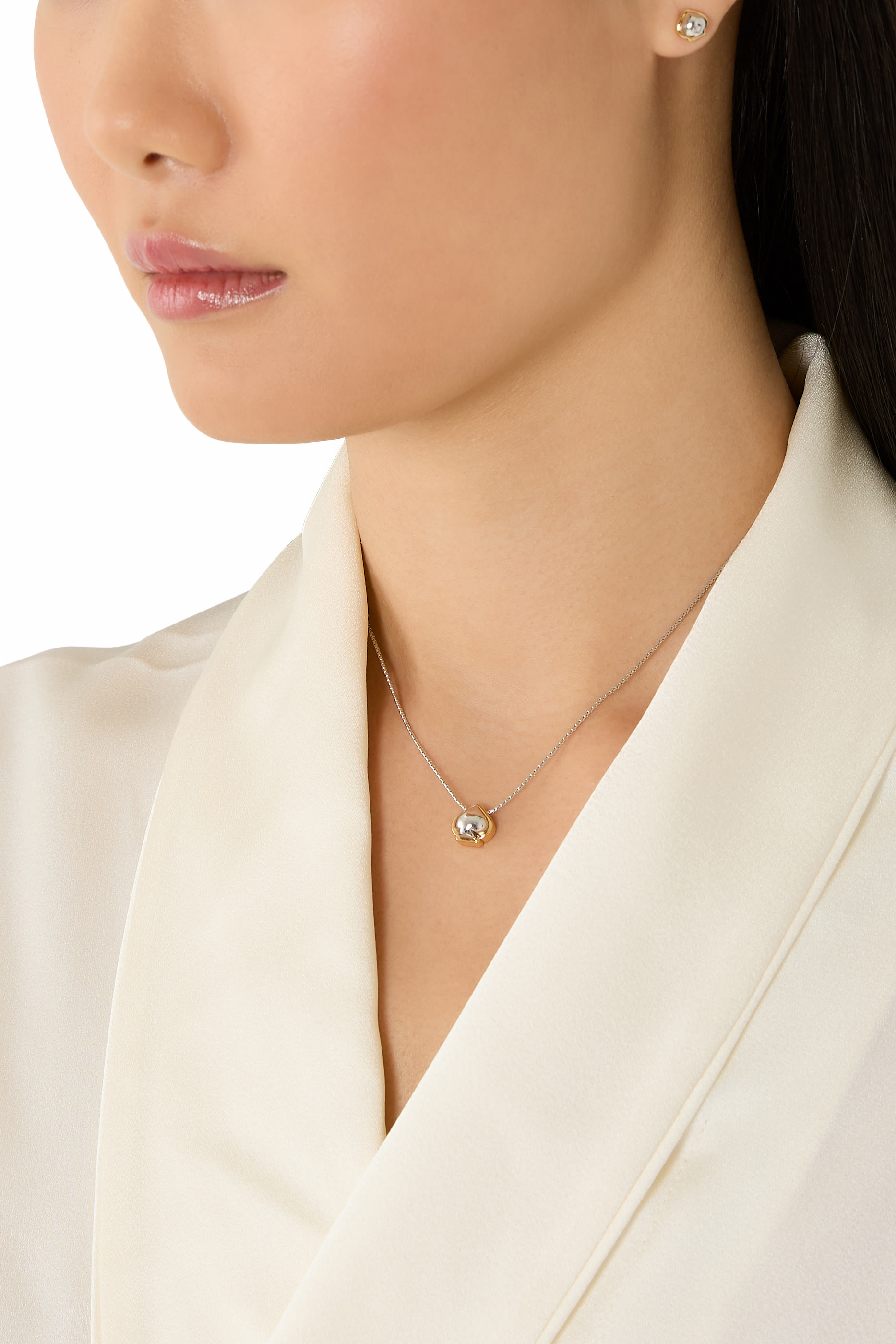 Sculpted Spade Mini Studs